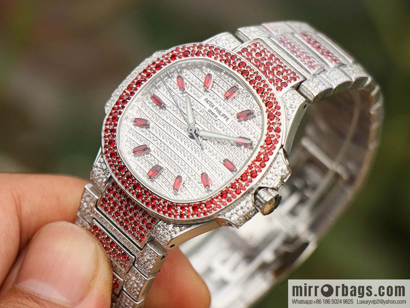 [GR Factory2024 Wall Crack Classic Timepiece Patek. Philippe 7118 Ladies Nautilus, Full Diamond Limited Edition