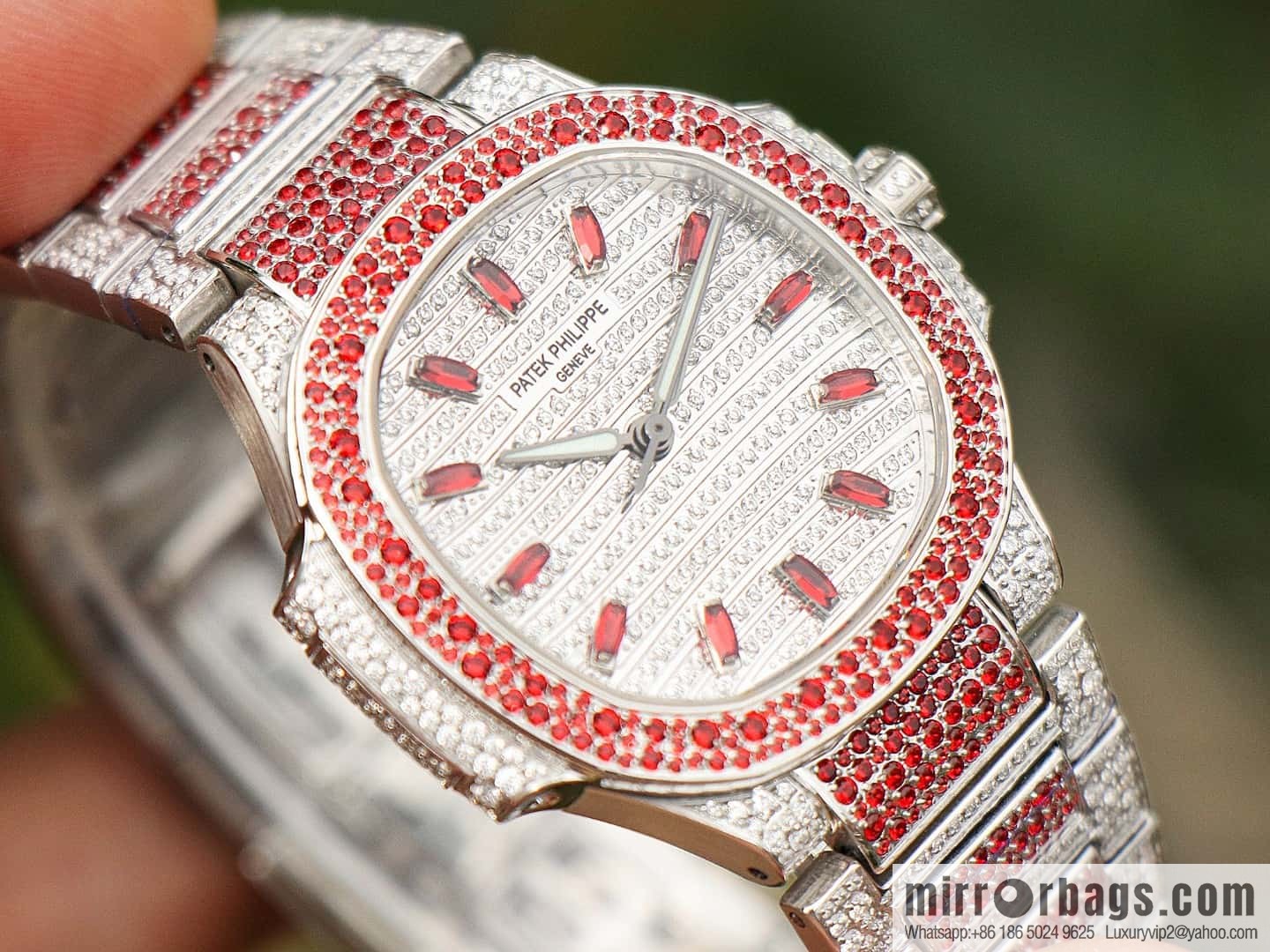 [GR Factory2024 Wall Crack Classic Timepiece Patek. Philippe 7118 Ladies Nautilus, Full Diamond Limited Edition