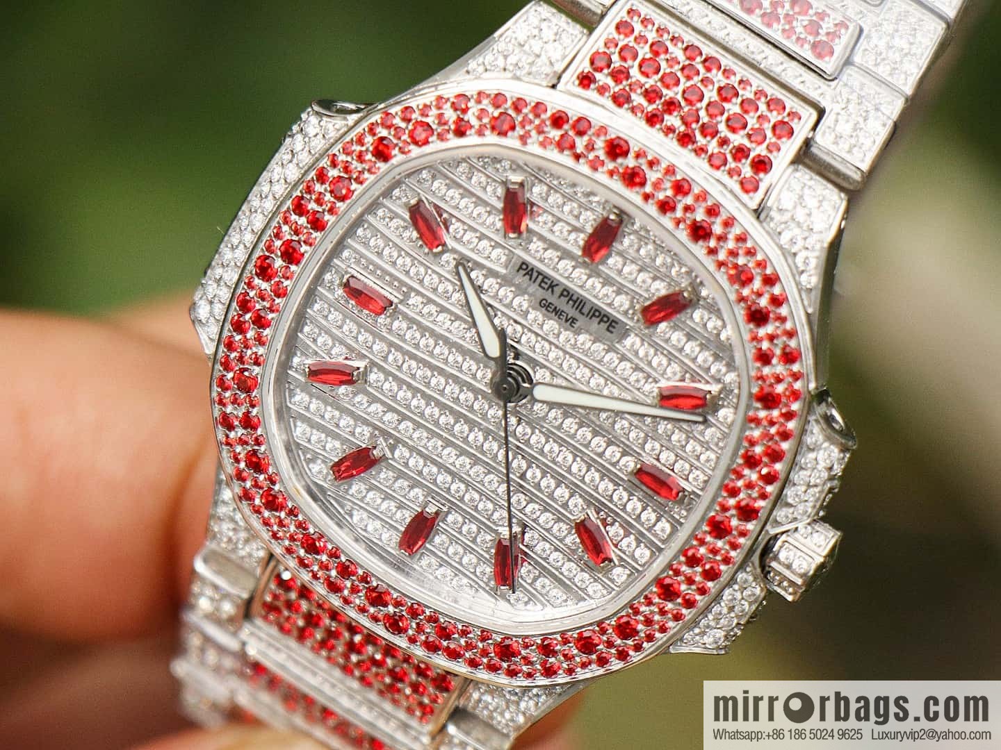 [GR Factory2024 Wall Crack Classic Timepiece Patek. Philippe 7118 Ladies Nautilus, Full Diamond Limited Edition