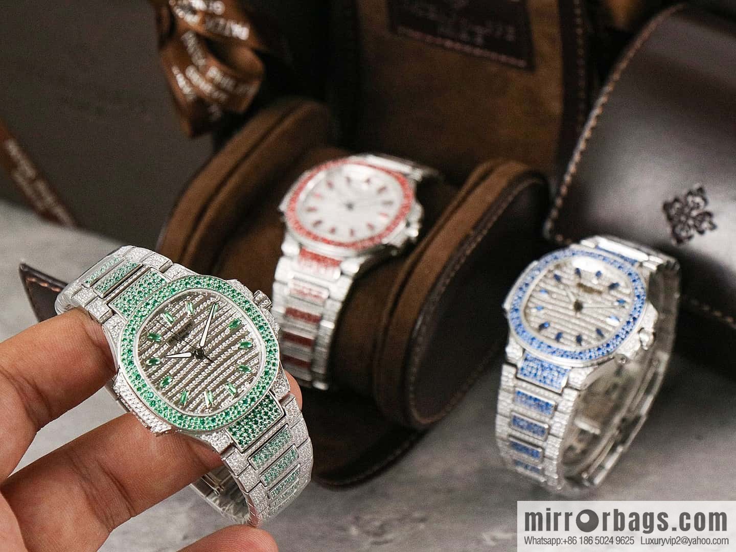 [GR Factory2024 Wall Crack Classic Timepiece Patek. Philippe 7118 Ladies Nautilus, Full Diamond Limited Edition