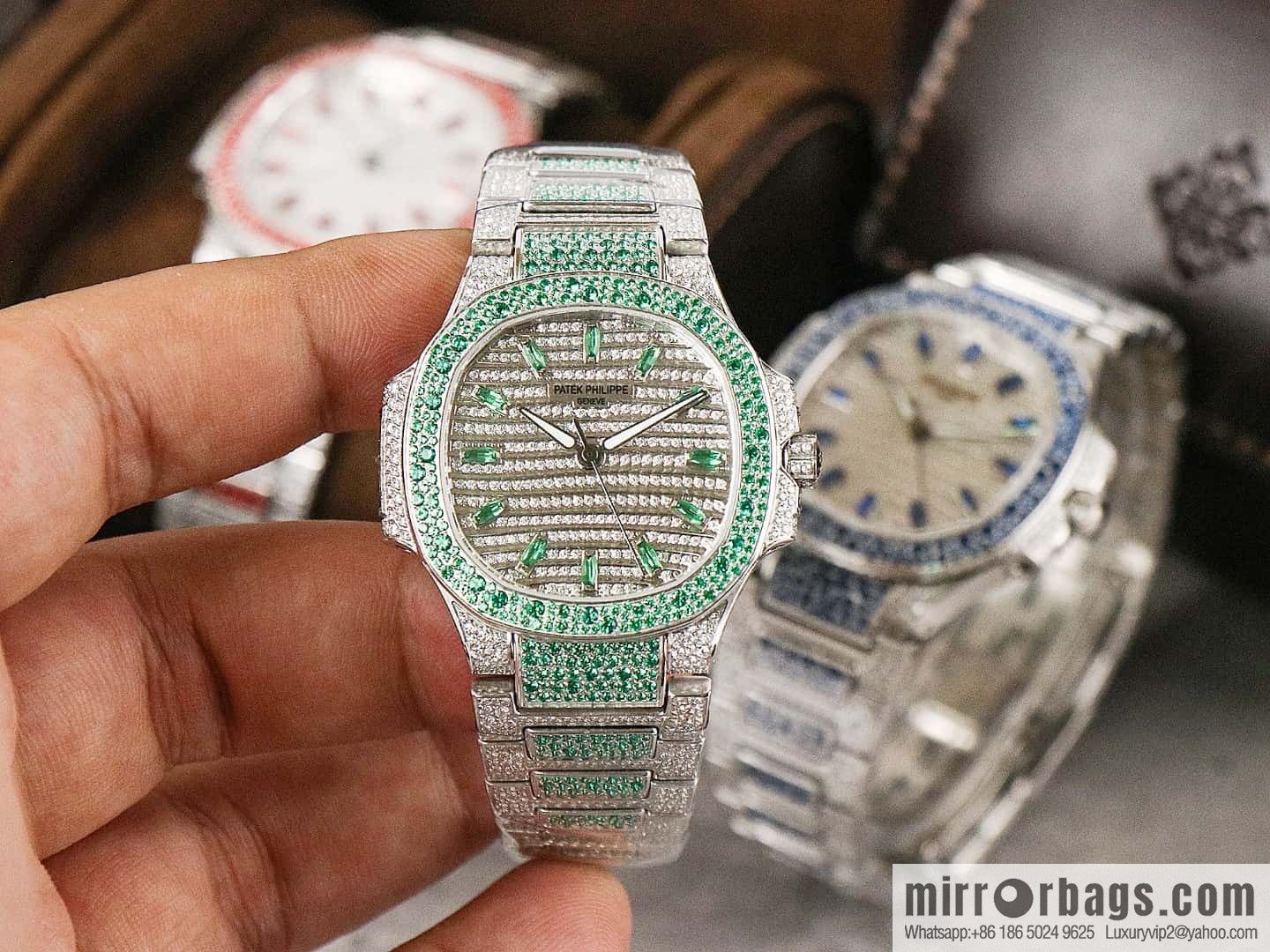 [GR Factory2024 Wall Crack Classic Timepiece Patek. Philippe 7118 Ladies Nautilus, Full Diamond Limited Edition