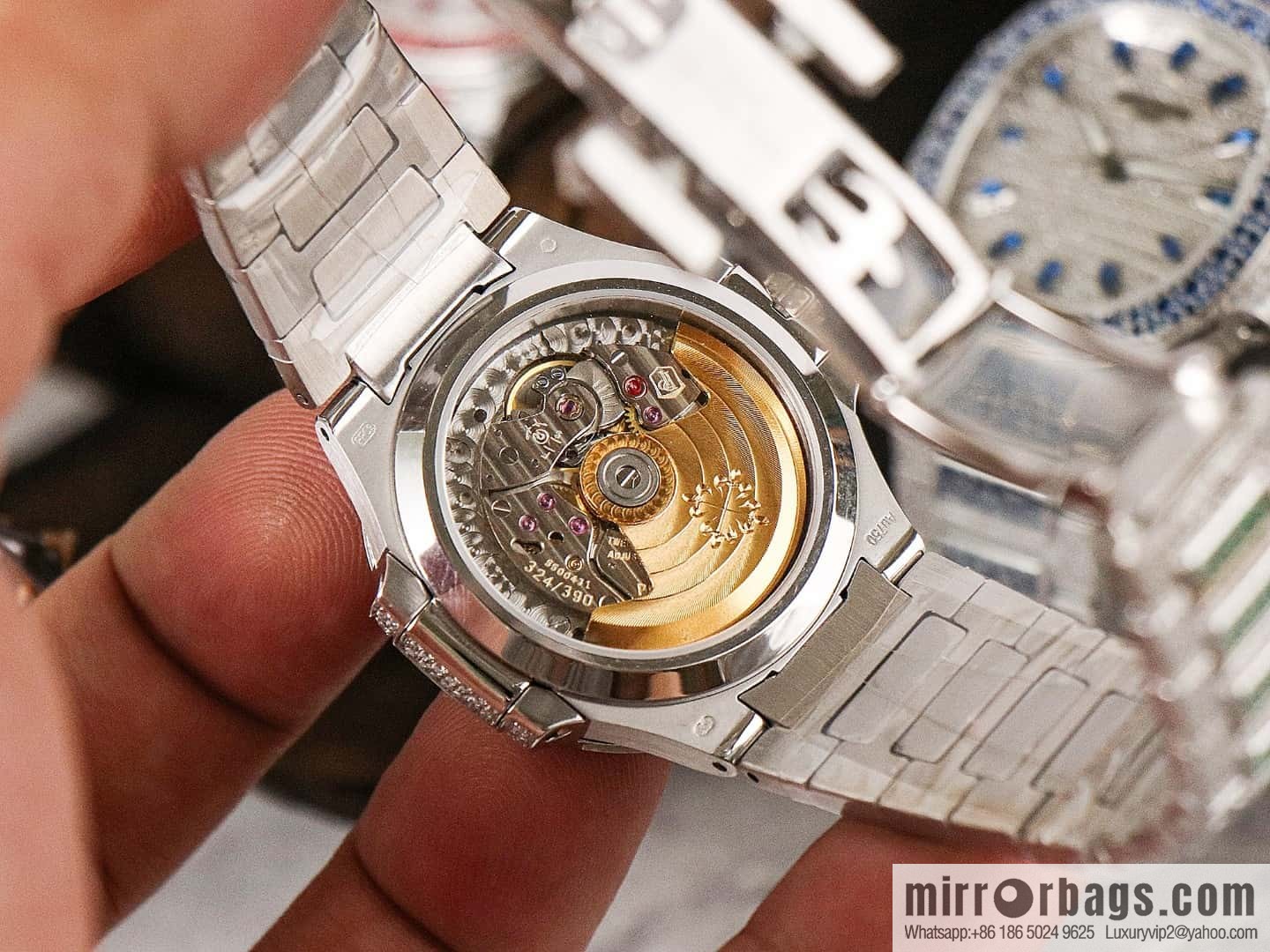 [GR Factory2024 Wall Crack Classic Timepiece Patek. Philippe 7118 Ladies Nautilus, Full Diamond Limited Edition