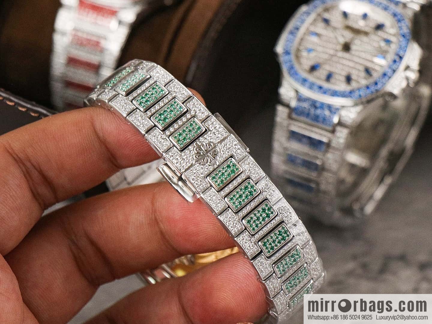 [GR Factory2024 Wall Crack Classic Timepiece Patek. Philippe 7118 Ladies Nautilus, Full Diamond Limited Edition