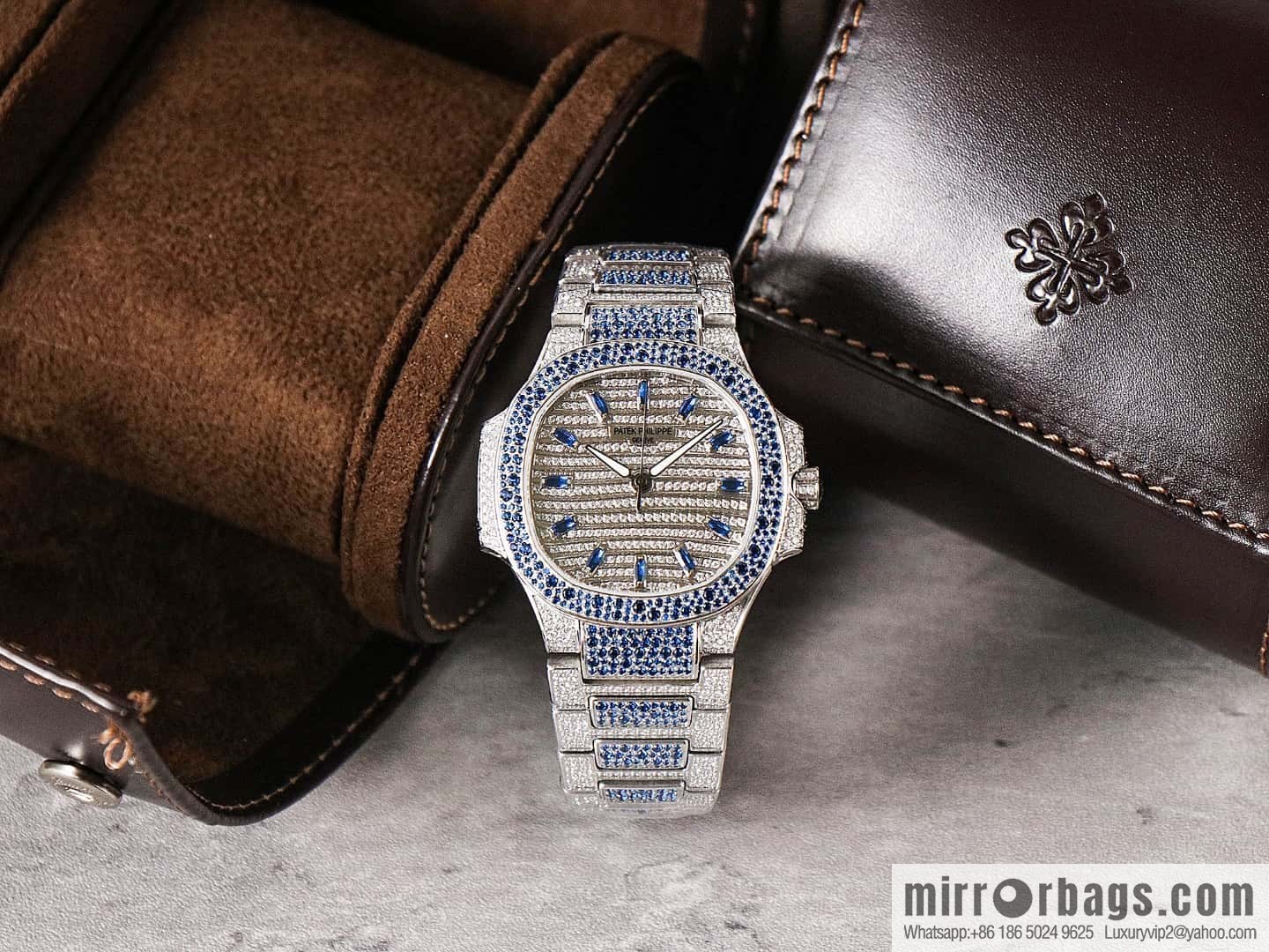 [GR Factory2024 Wall Crack Classic Timepiece Patek. Philippe 7118 Ladies Nautilus, Full Diamond Limited Edition