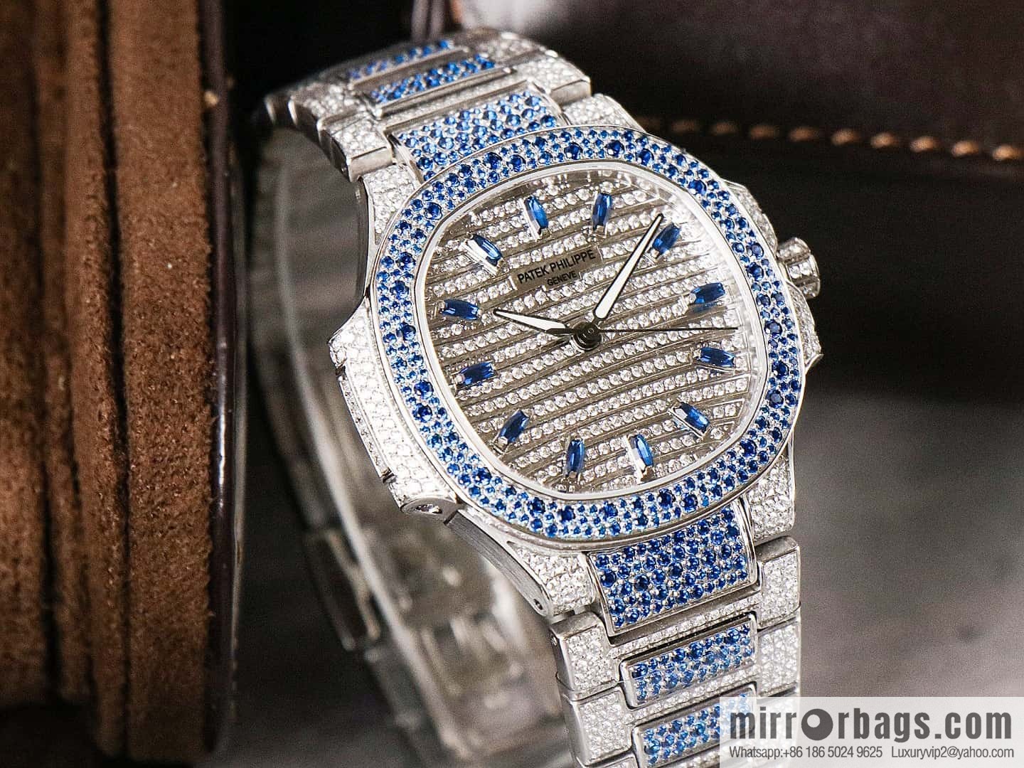 [GR Factory2024 Wall Crack Classic Timepiece Patek. Philippe 7118 Ladies Nautilus, Full Diamond Limited Edition