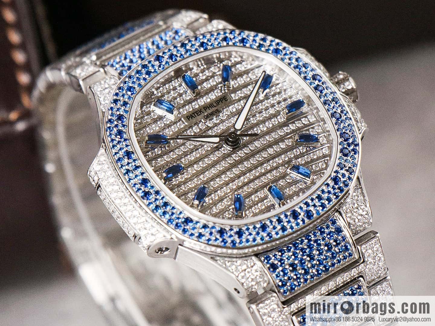 [GR Factory2024 Wall Crack Classic Timepiece Patek. Philippe 7118 Ladies Nautilus, Full Diamond Limited Edition