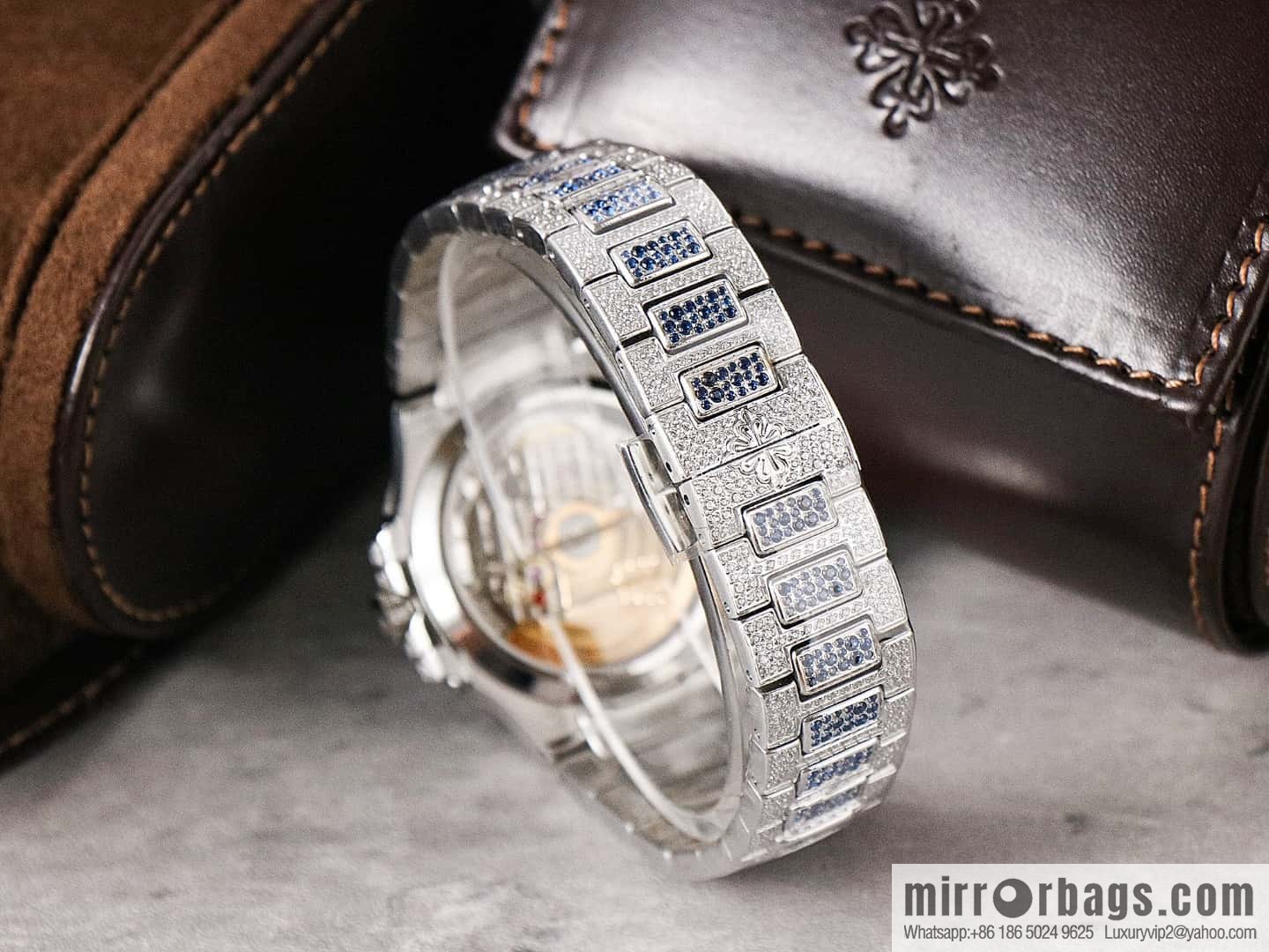 [GR Factory2024 Wall Crack Classic Timepiece Patek. Philippe 7118 Ladies Nautilus, Full Diamond Limited Edition