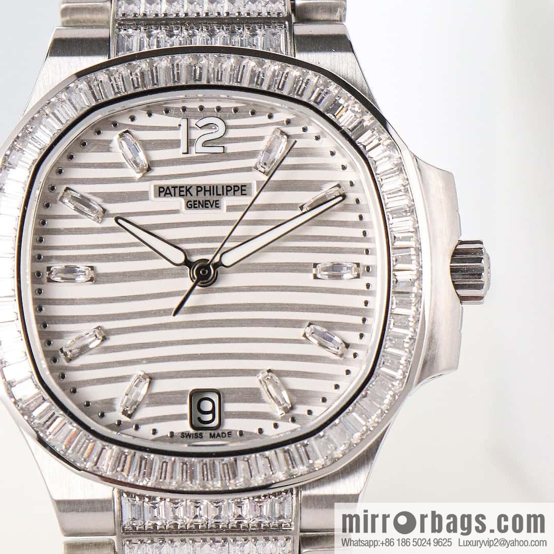 The new model has arrived, Patek Philippe 7014 Ladies Nautilus Platinum T Square Brick Limited Edition Winding Mechanical Movement Watch