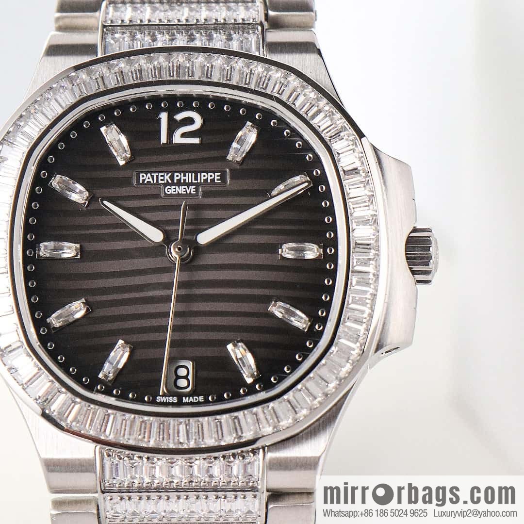 The new model has arrived, Patek Philippe 7014 Ladies Nautilus Platinum T Square Brick Limited Edition Winding Mechanical Movement Watch
