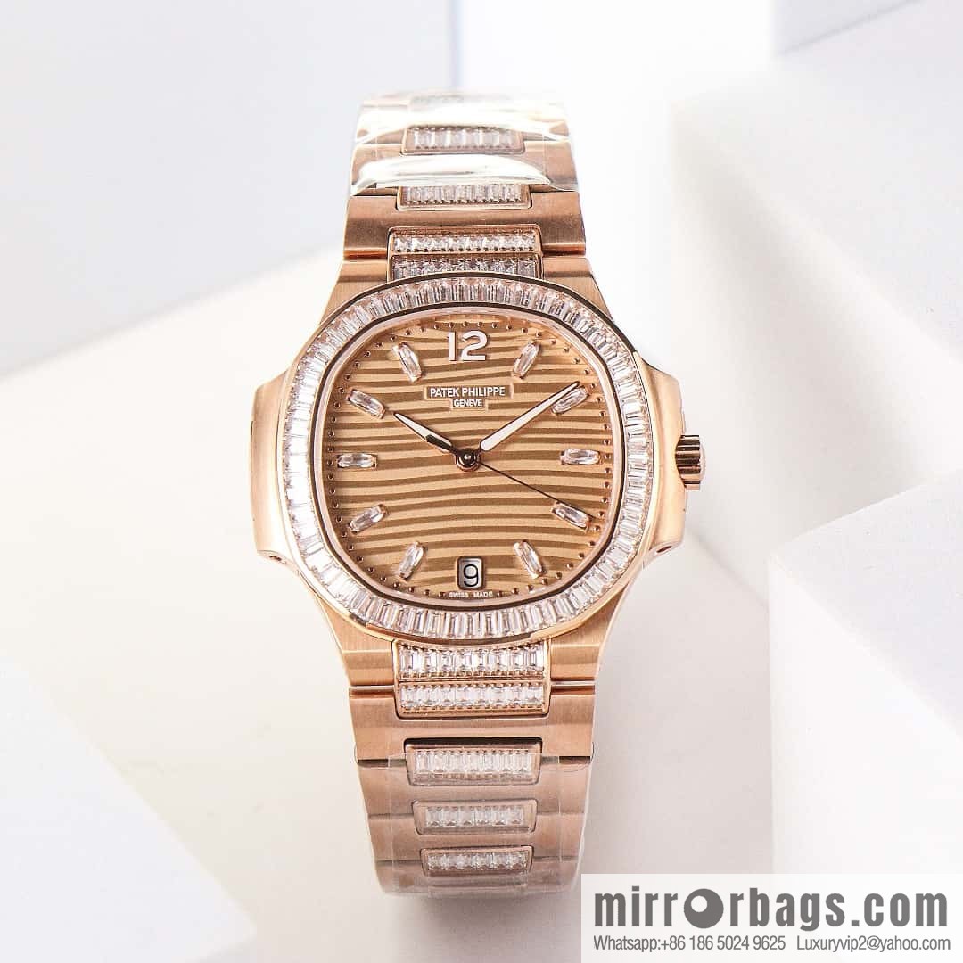 The new model has arrived, Patek Philippe 7014 Ladies Nautilus Platinum T Square Brick Limited Edition Winding Mechanical Movement Watch