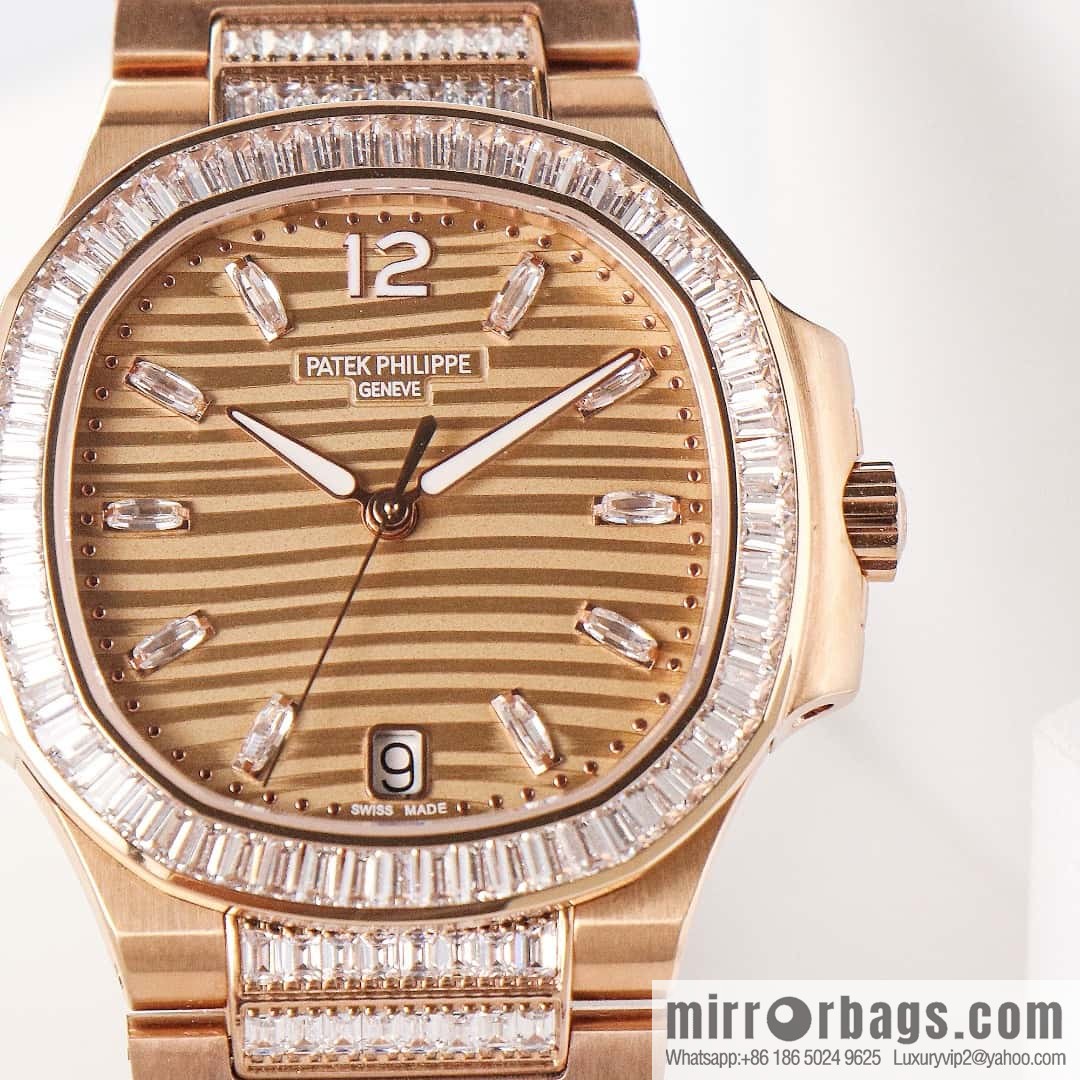 The new model has arrived, Patek Philippe 7014 Ladies Nautilus Platinum T Square Brick Limited Edition Winding Mechanical Movement Watch