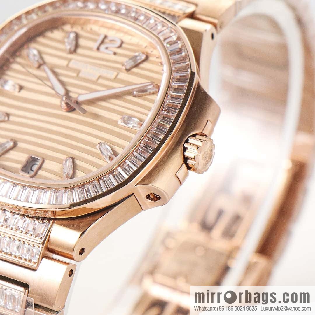 The new model has arrived, Patek Philippe 7014 Ladies Nautilus Platinum T Square Brick Limited Edition Winding Mechanical Movement Watch