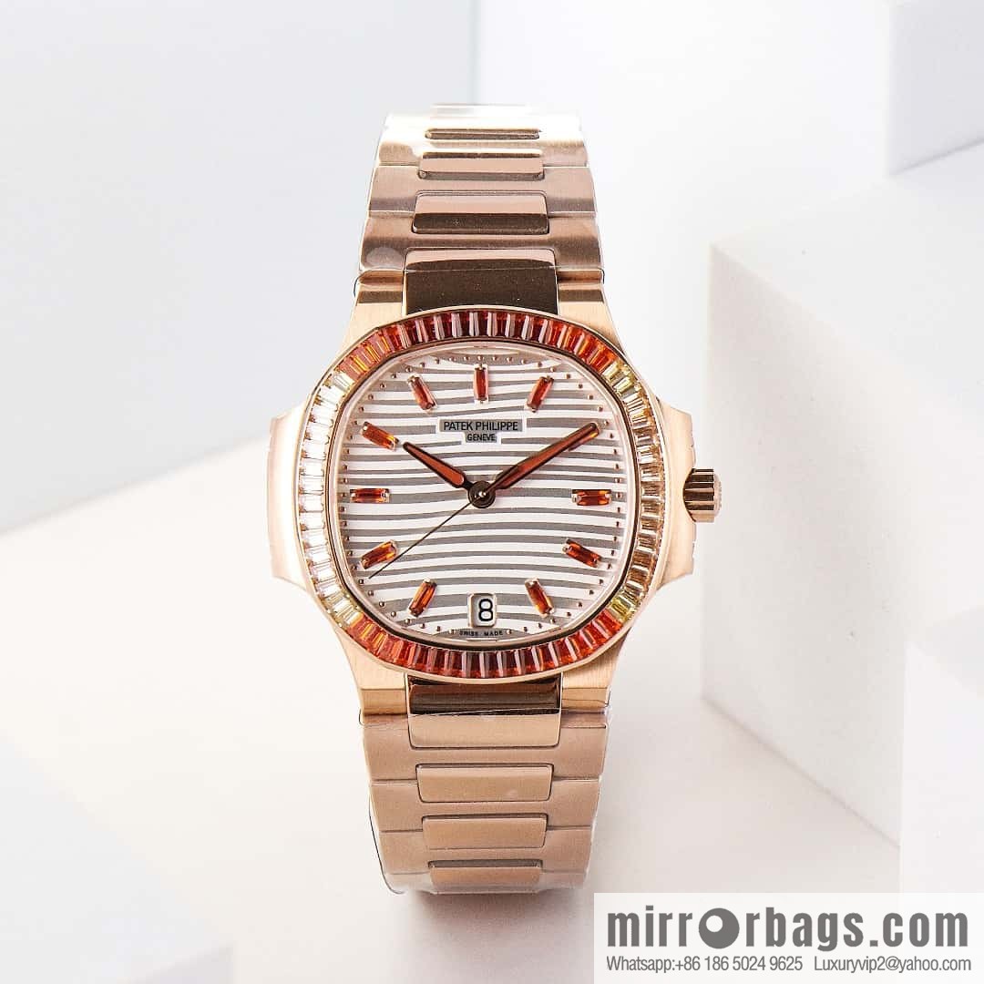 GR Patek Philippe Nautilus Women's 324SC Self-winding Mechanical Movement Watch