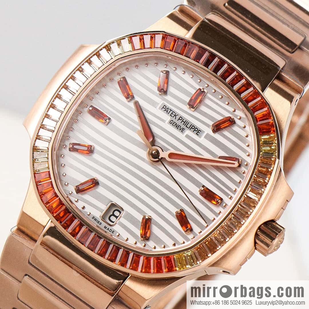 GR Patek Philippe Nautilus Women's 324SC Self-winding Mechanical Movement Watch