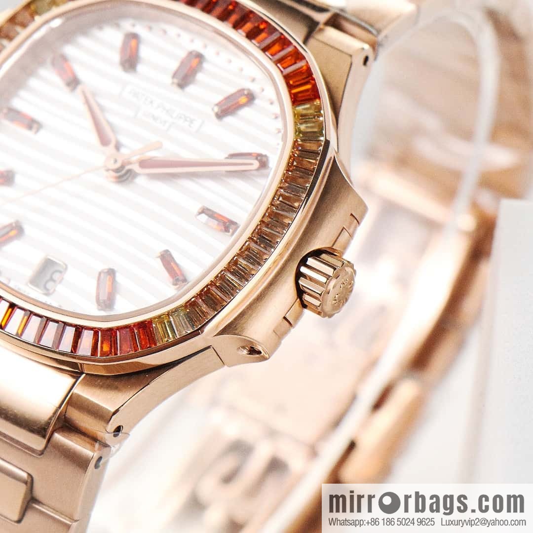 GR Patek Philippe Nautilus Women's 324SC Self-winding Mechanical Movement Watch