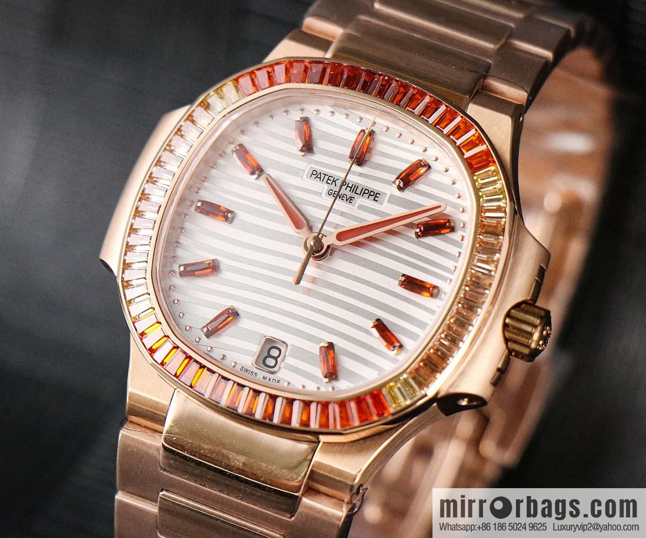 GR Patek Philippe Nautilus Women's 324SC Self-winding Mechanical Movement Watch