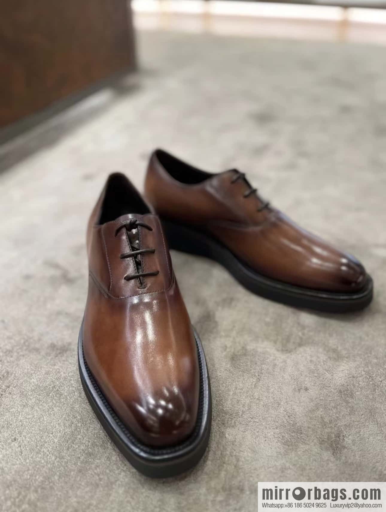 π π BERLUT New Alessio leather oxfords, men's platform shoes