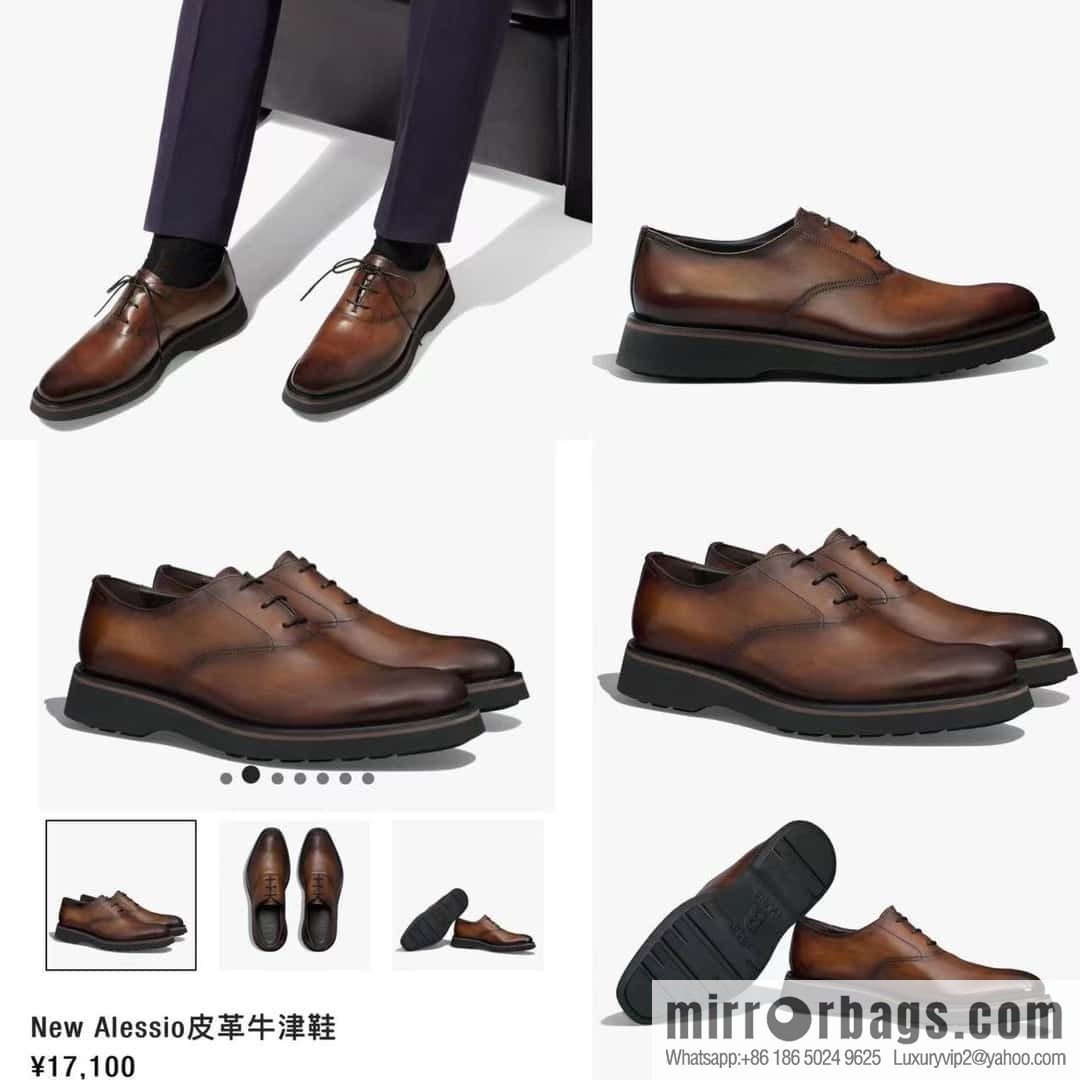 π π BERLUT New Alessio leather oxfords, men's platform shoes