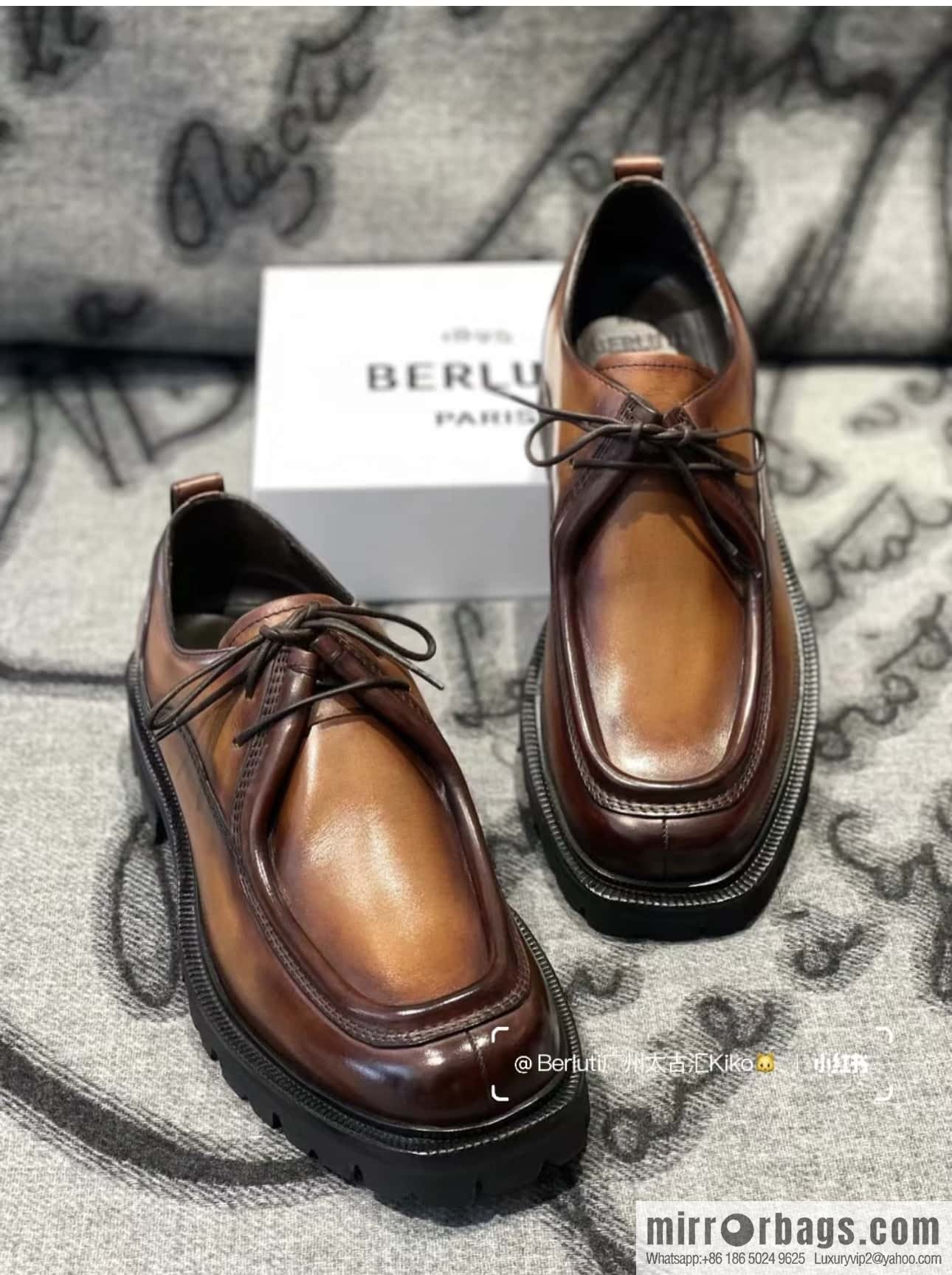 Berlut Bruti, New Oxford Shoes Men's Leather Shoes