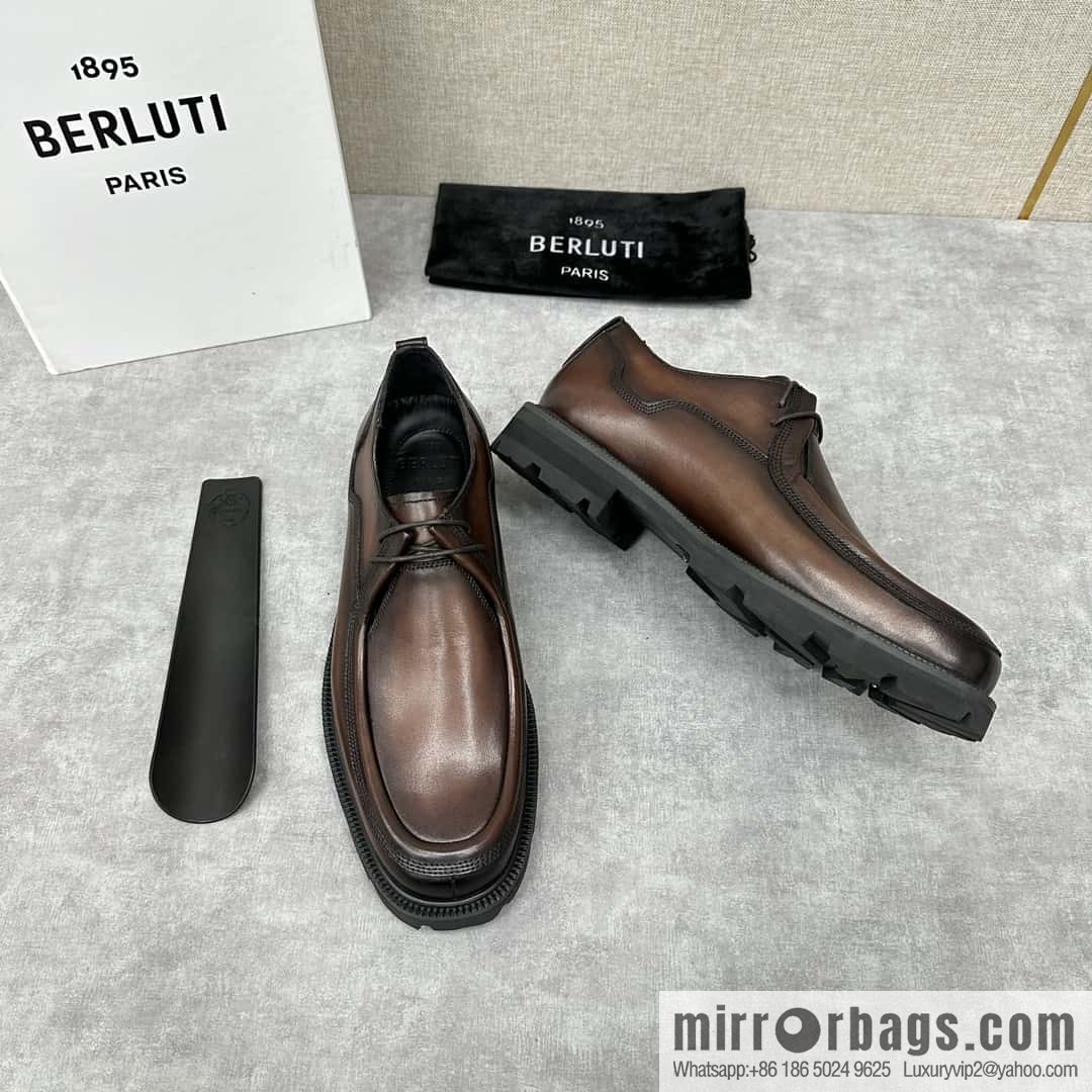 Berlut Bruti, New Oxford Shoes Men's Leather Shoes