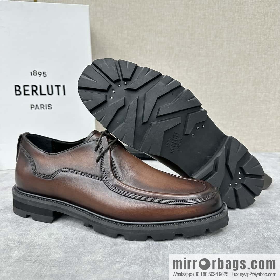 Berlut Bruti, New Oxford Shoes Men's Leather Shoes