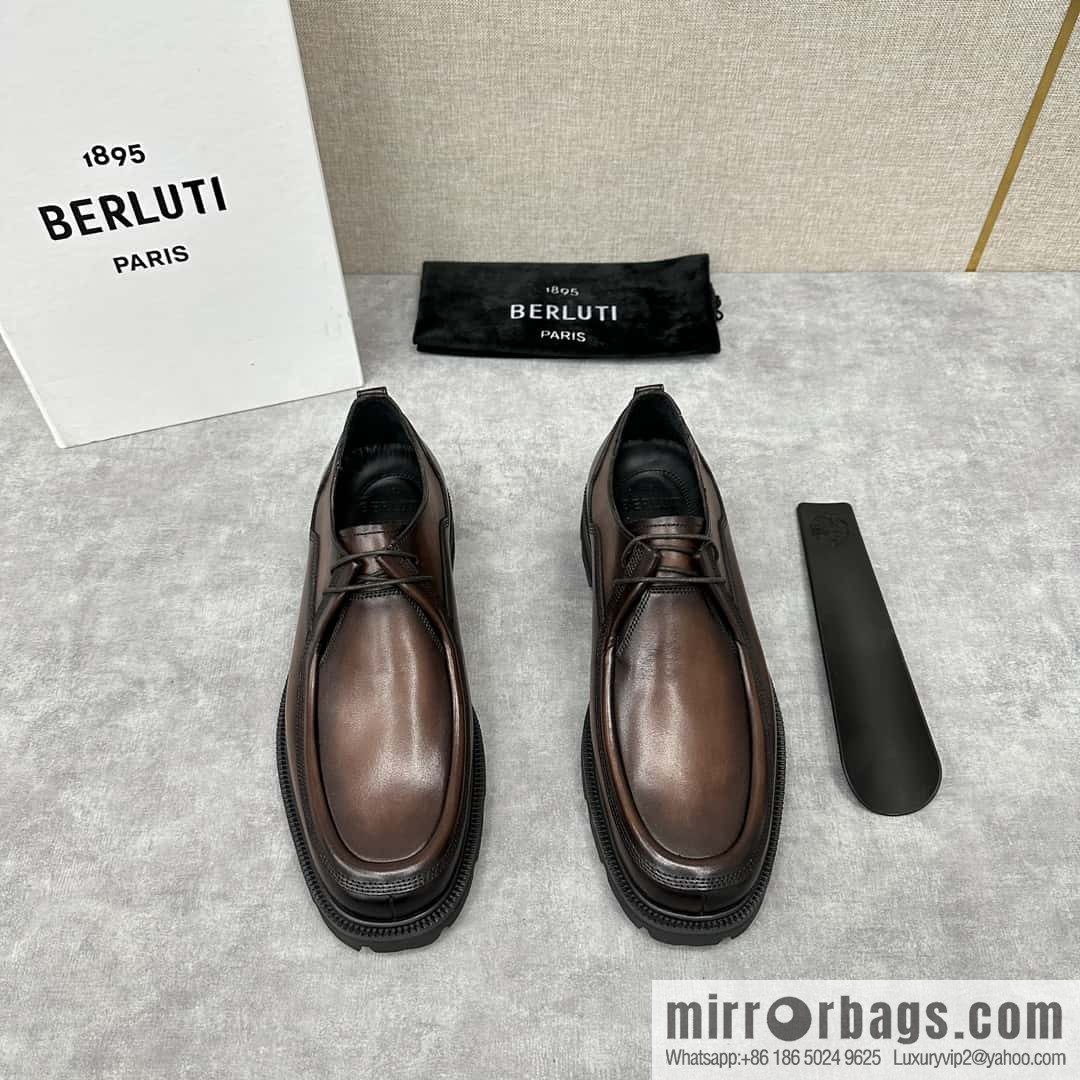 Berlut Bruti, New Oxford Shoes Men's Leather Shoes