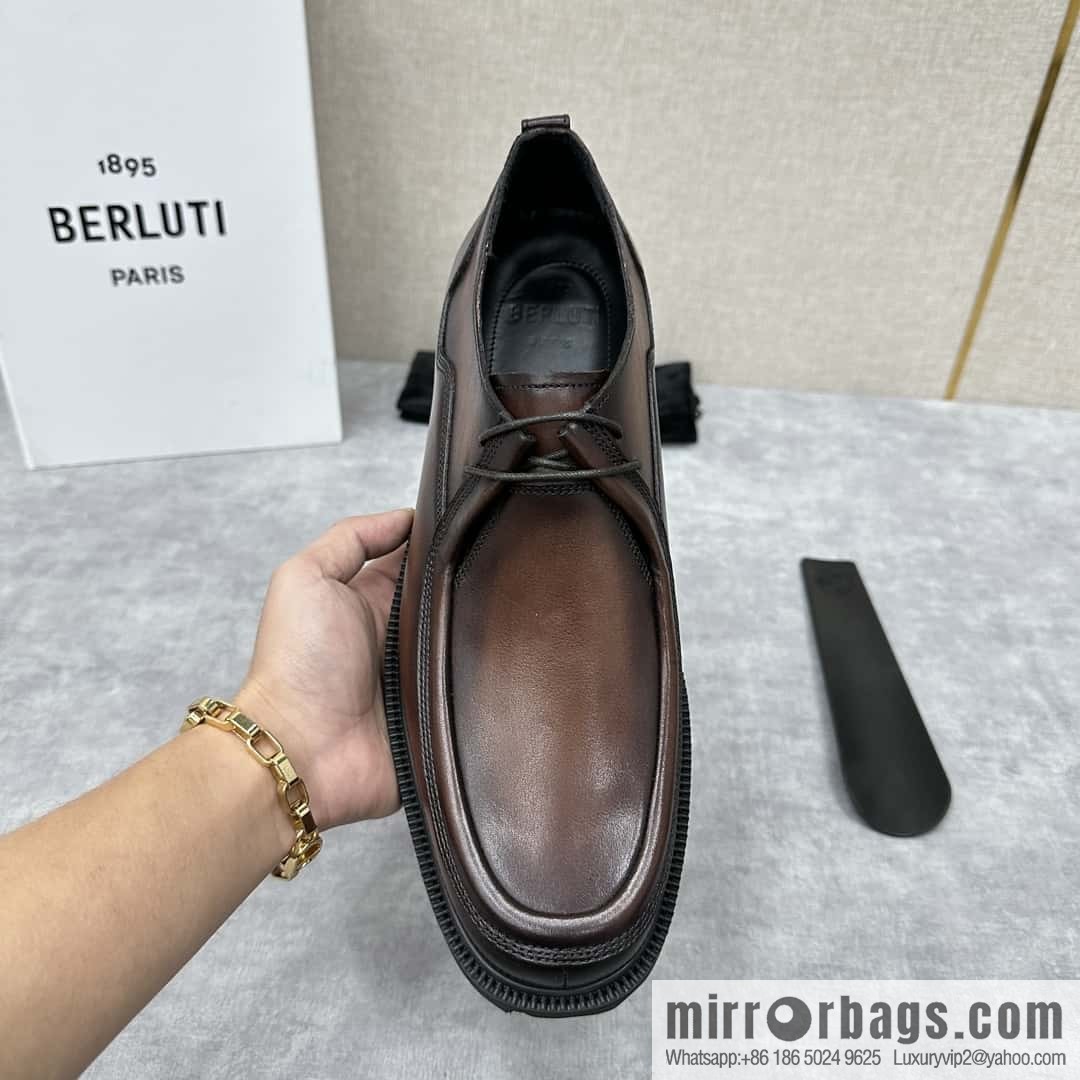 Berlut Bruti, New Oxford Shoes Men's Leather Shoes