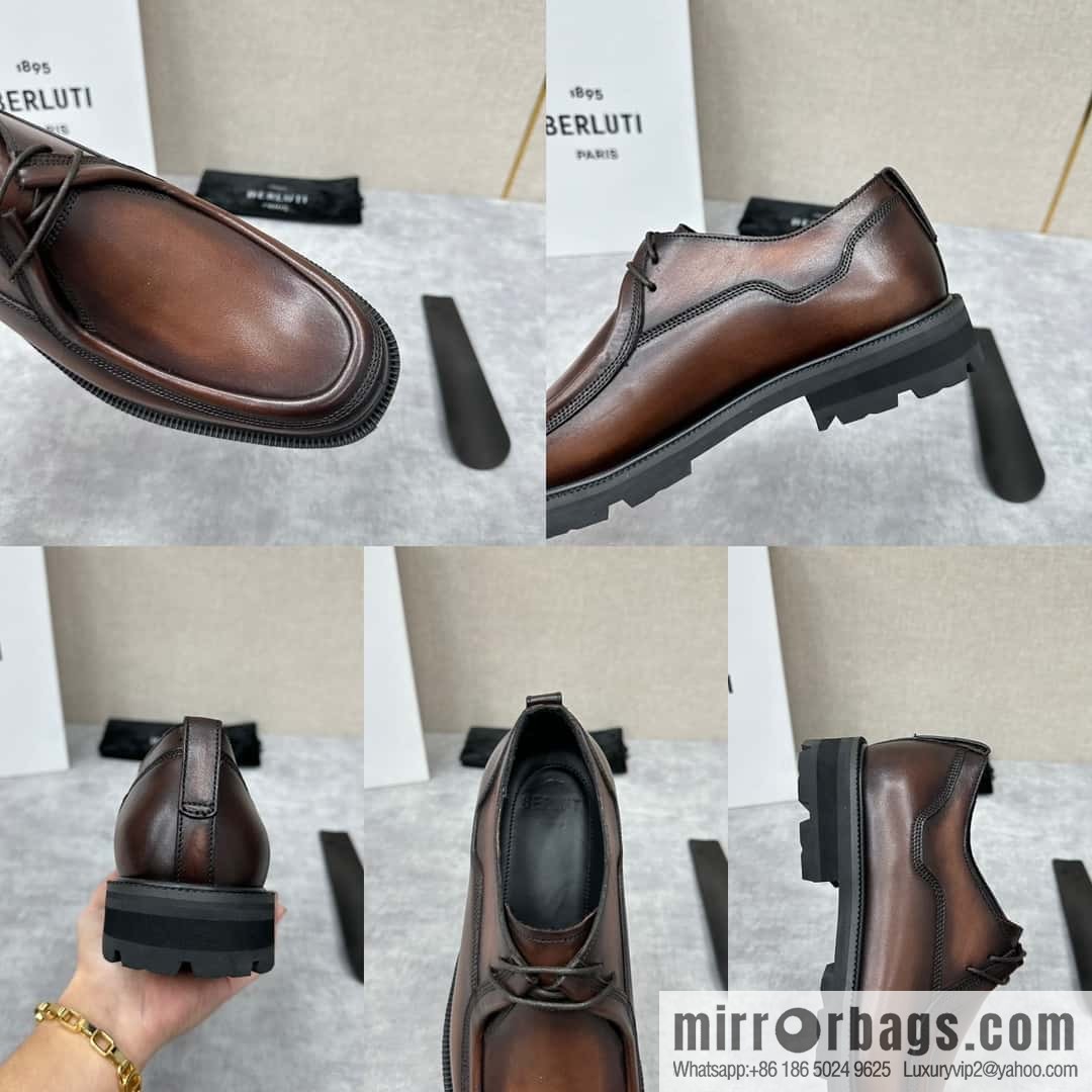 Berlut Bruti, New Oxford Shoes Men's Leather Shoes