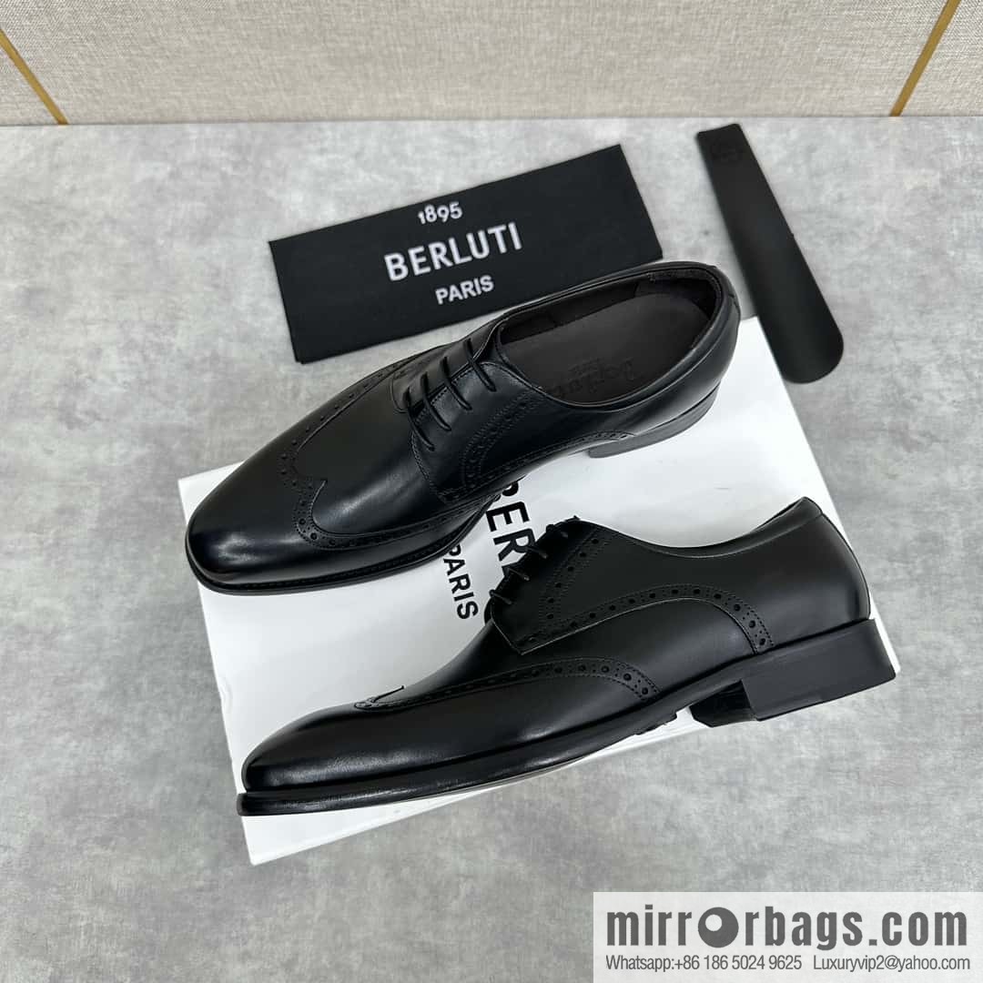 ๐๐Berlut Bruti, new men's hand-polished formal leather shoes