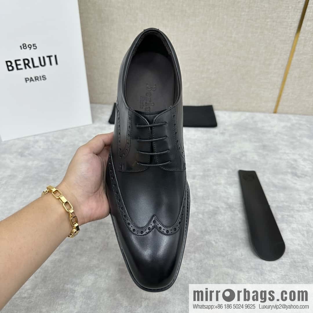 ๐๐Berlut Bruti, new men's hand-polished formal leather shoes