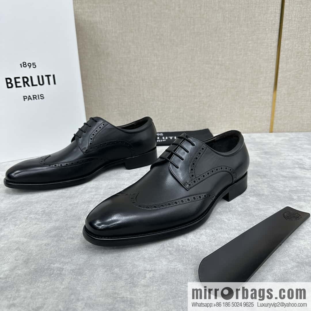 ๐๐Berlut Bruti, new men's hand-polished formal leather shoes