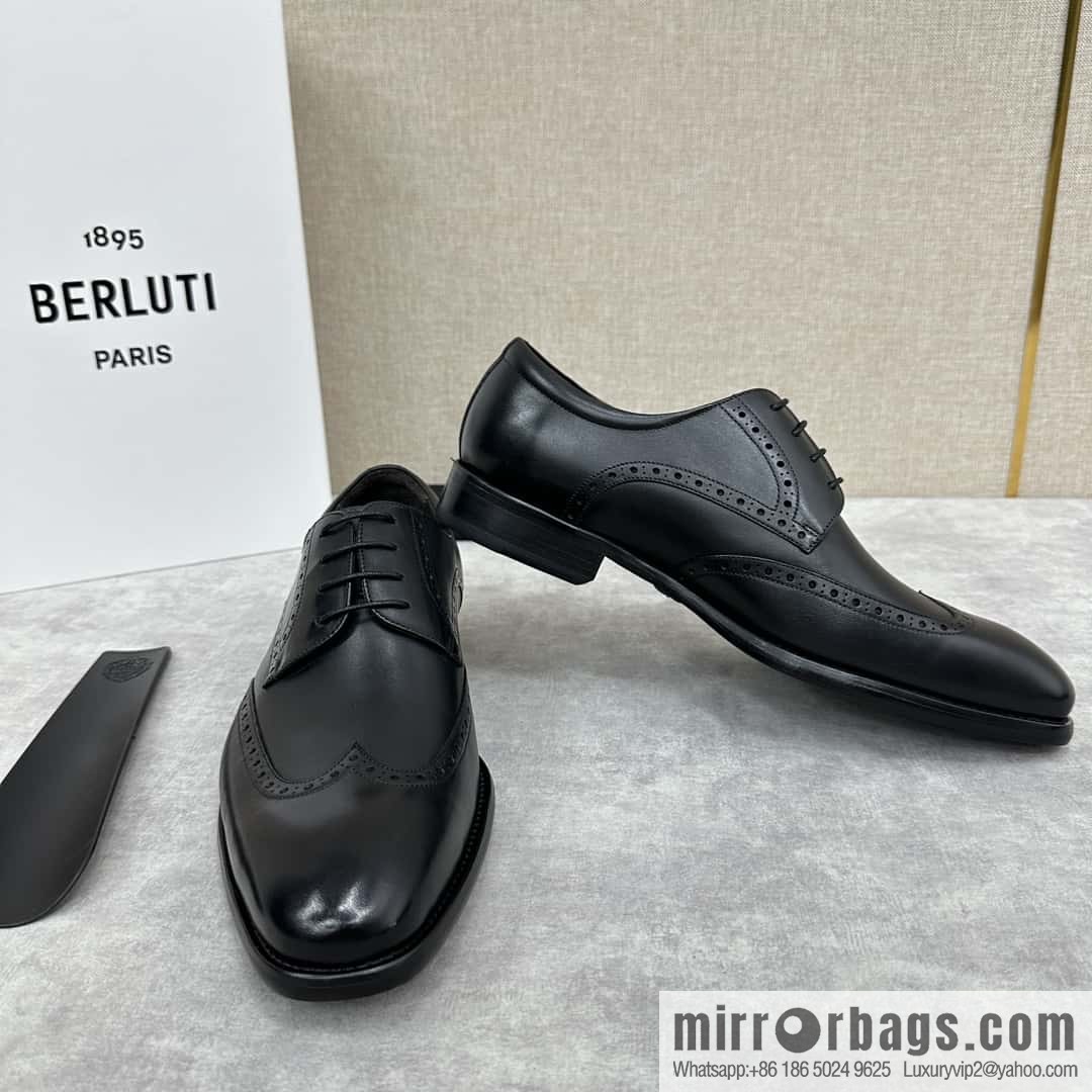 ๐๐Berlut Bruti, new men's hand-polished formal leather shoes