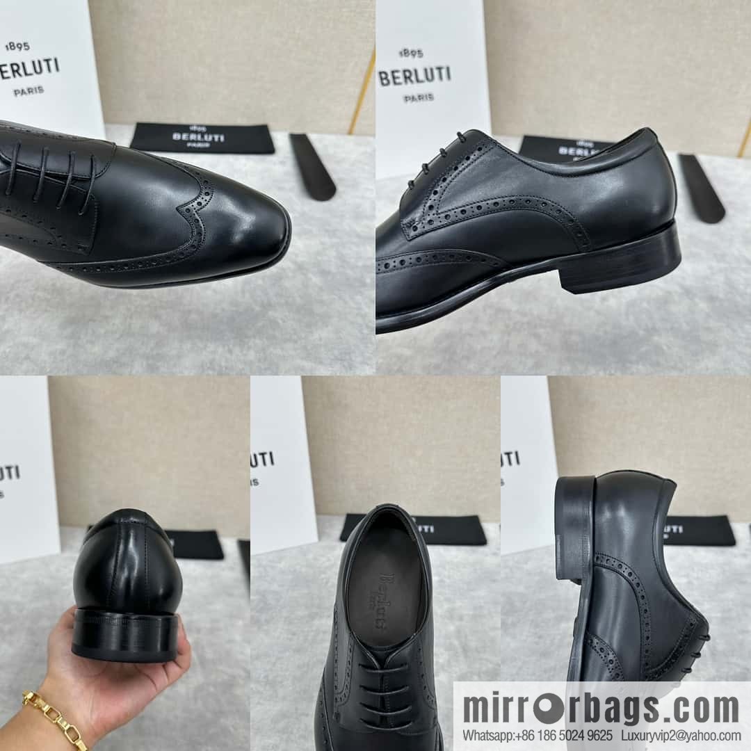 ๐๐Berlut Bruti, new men's hand-polished formal leather shoes