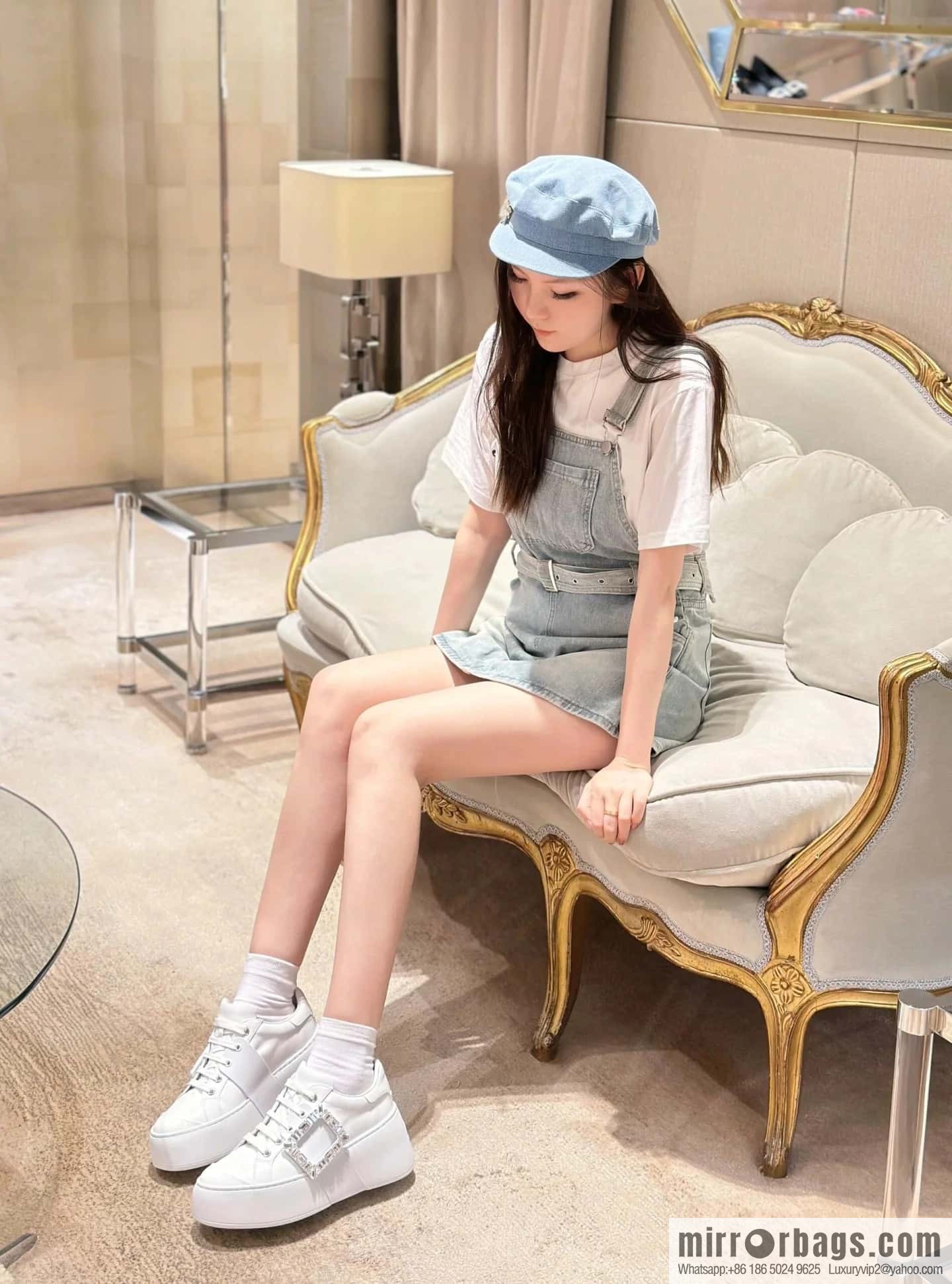 # ππ¨π ππ« ππ’π―π’ππ« Roger Vivia, new platform white shoes