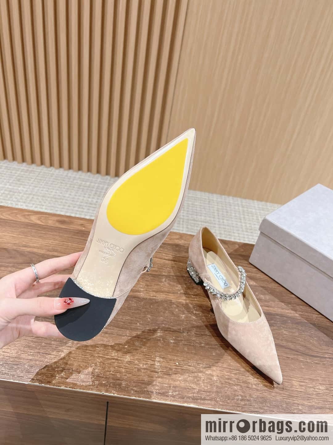 [γππ’π¦π¦π² ππ‘π¨π¨# Zhou Yangjie classic word diamond belt Mary Jane shoes