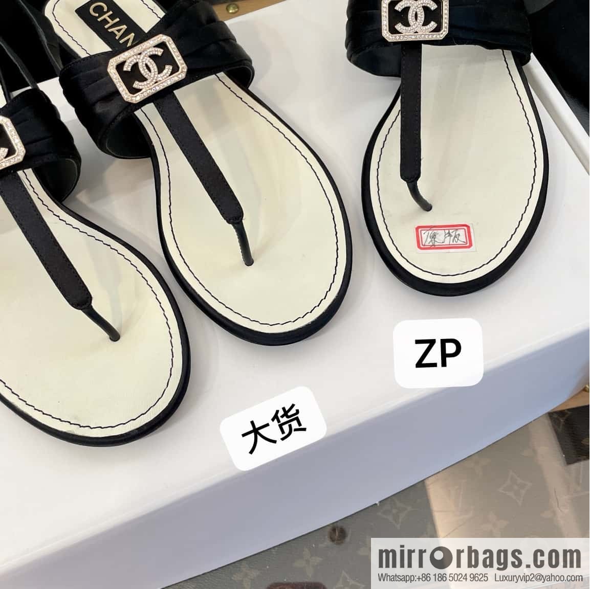 Purchasing grade 𝗖𝗛*𝗔𝗡𝗟| Xiaoxiang Satin water brick buckle, foot sandals