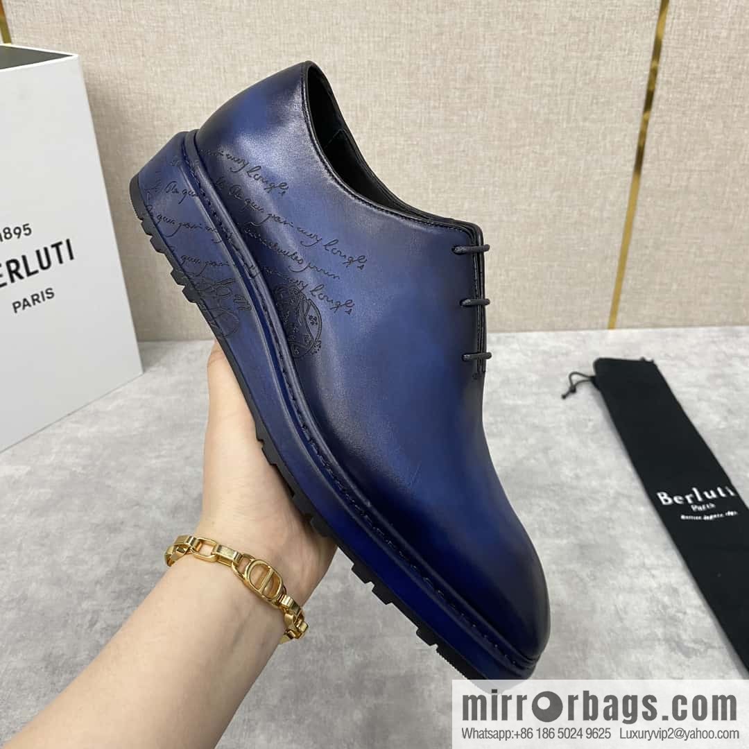 ππBERLUT ALTO Oxford shoes, men's dress π leather shoes