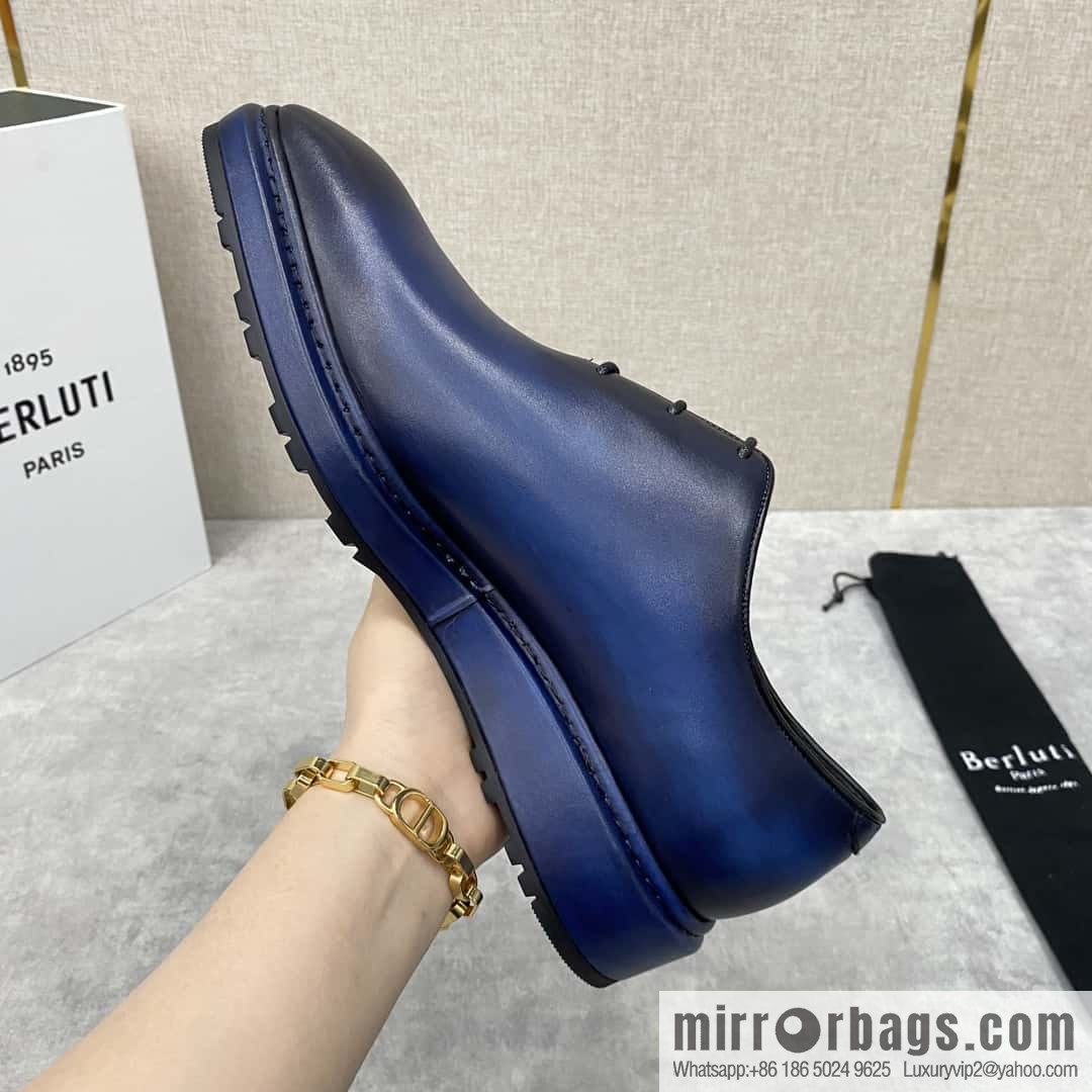 ππBERLUT ALTO Oxford shoes, men's dress π leather shoes