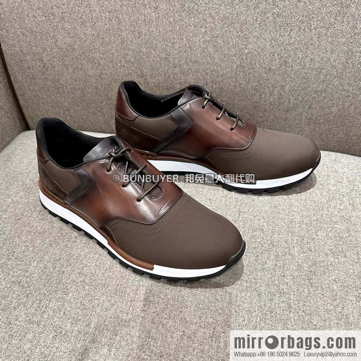 💋💍Berlut Bruti, Upgraded Third Generation Private Model Outsole Run Track Torino Suede Calfskin Sneakers