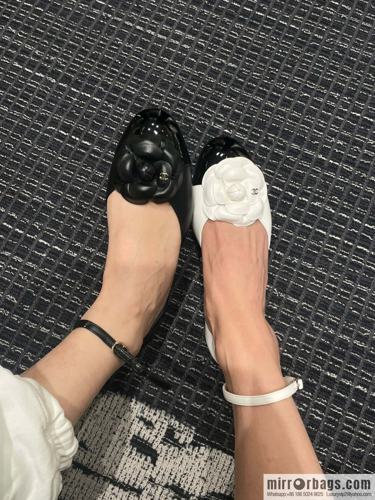 CHANEL Xiaoxiang Early Spring Camellia 🥰 Hollow Mary Jane Sandals
