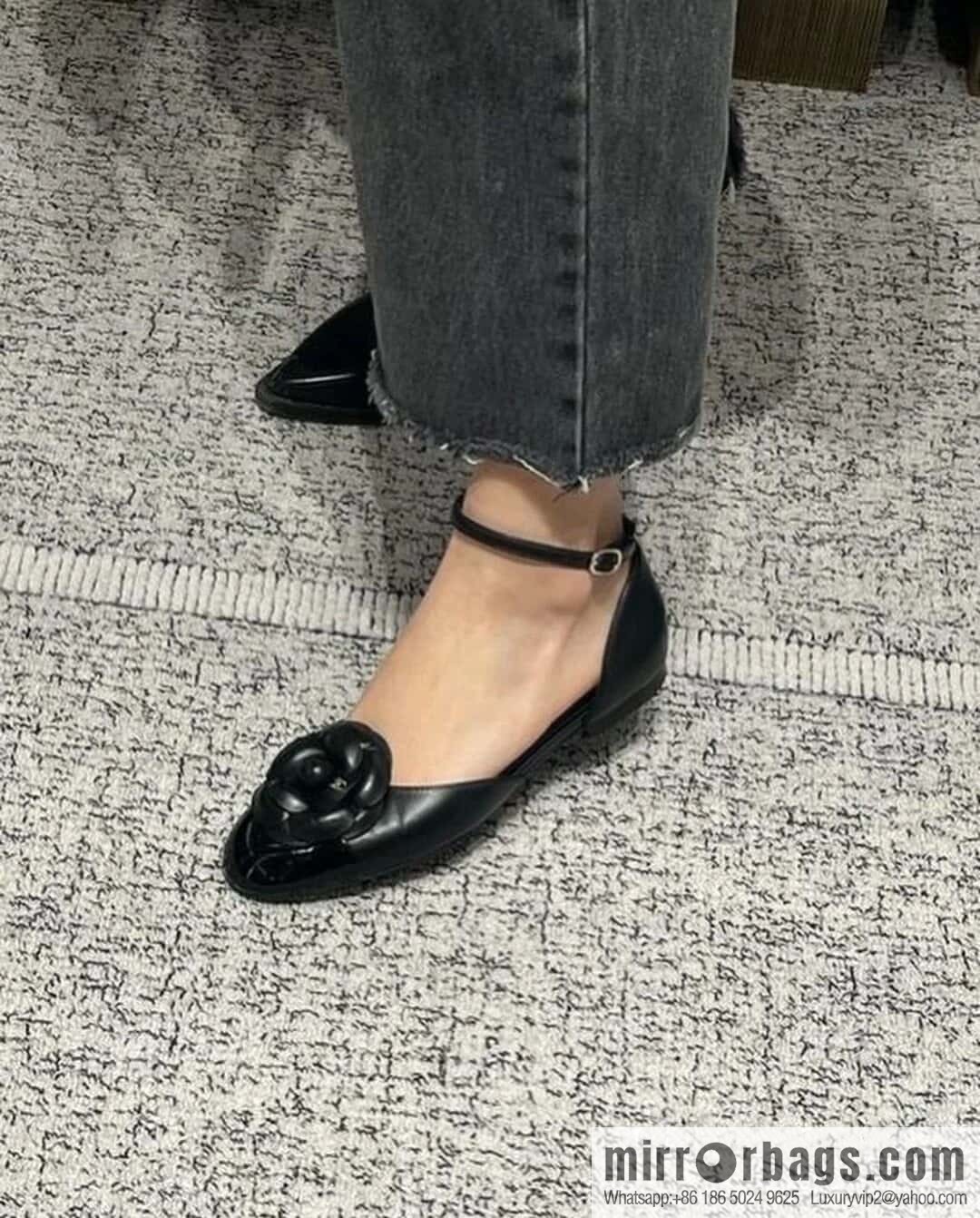 CHANEL Xiaoxiang Early Spring Camellia 🥰 Hollow Mary Jane Sandals