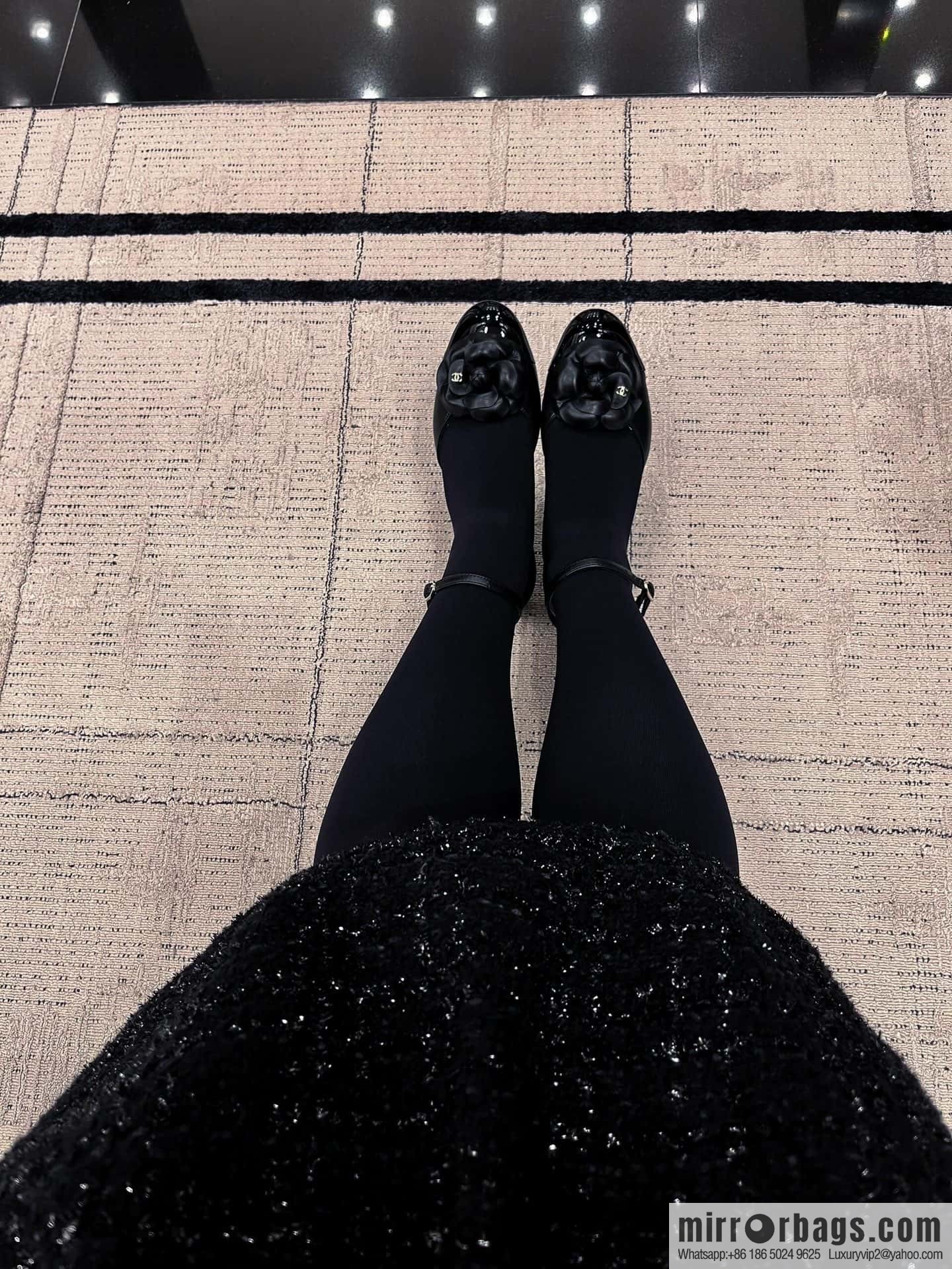 CHANEL Xiaoxiang Early Spring Camellia 🥰 Hollow Mary Jane Sandals