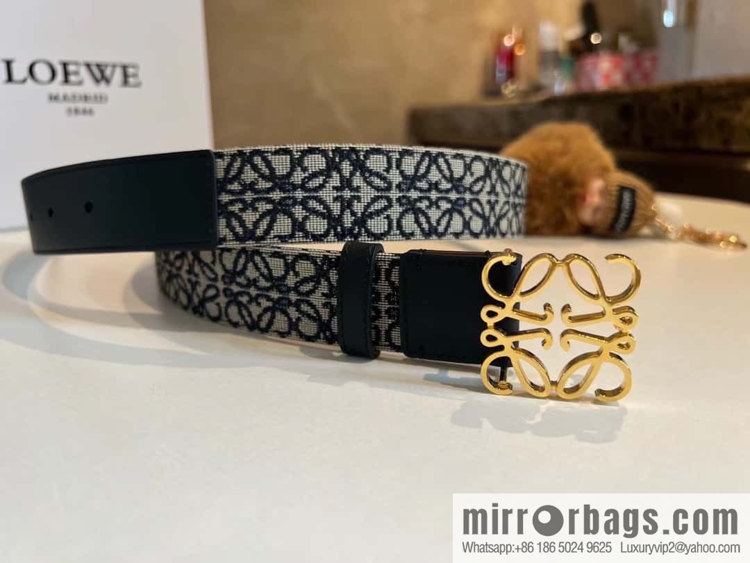 LOEWE new logo jacquard women's belt 3.0cm