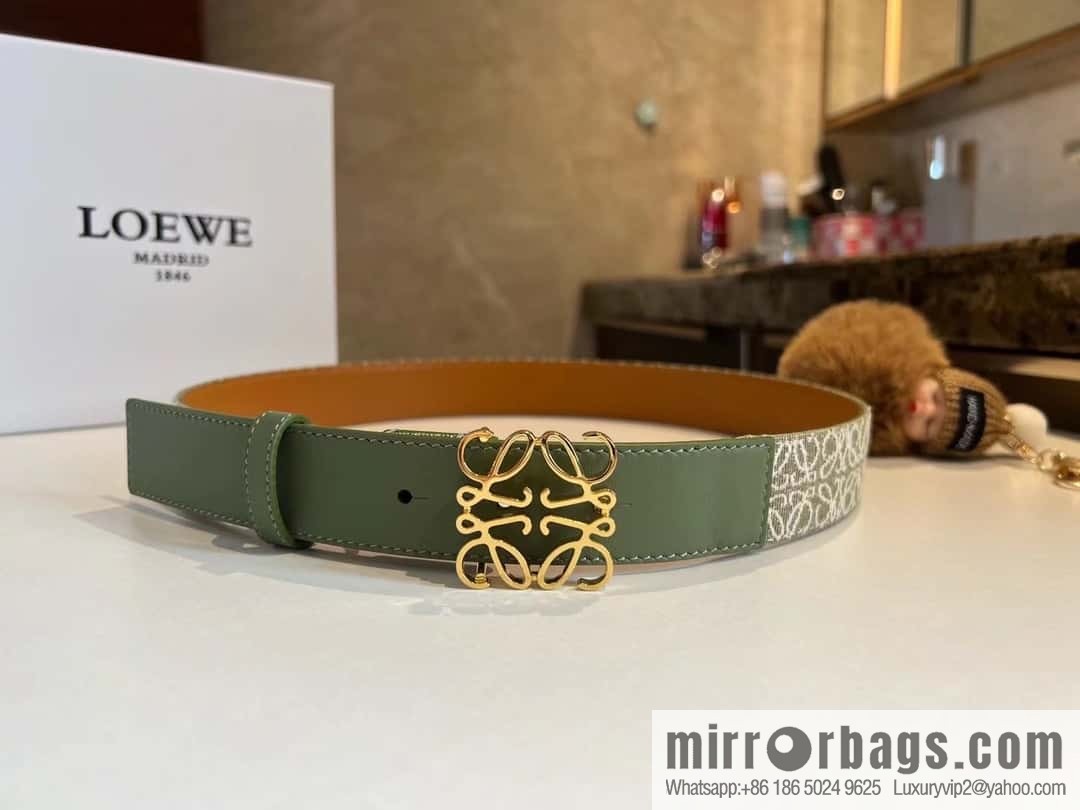 LOEWE new logo jacquard women's belt 3.0cm
