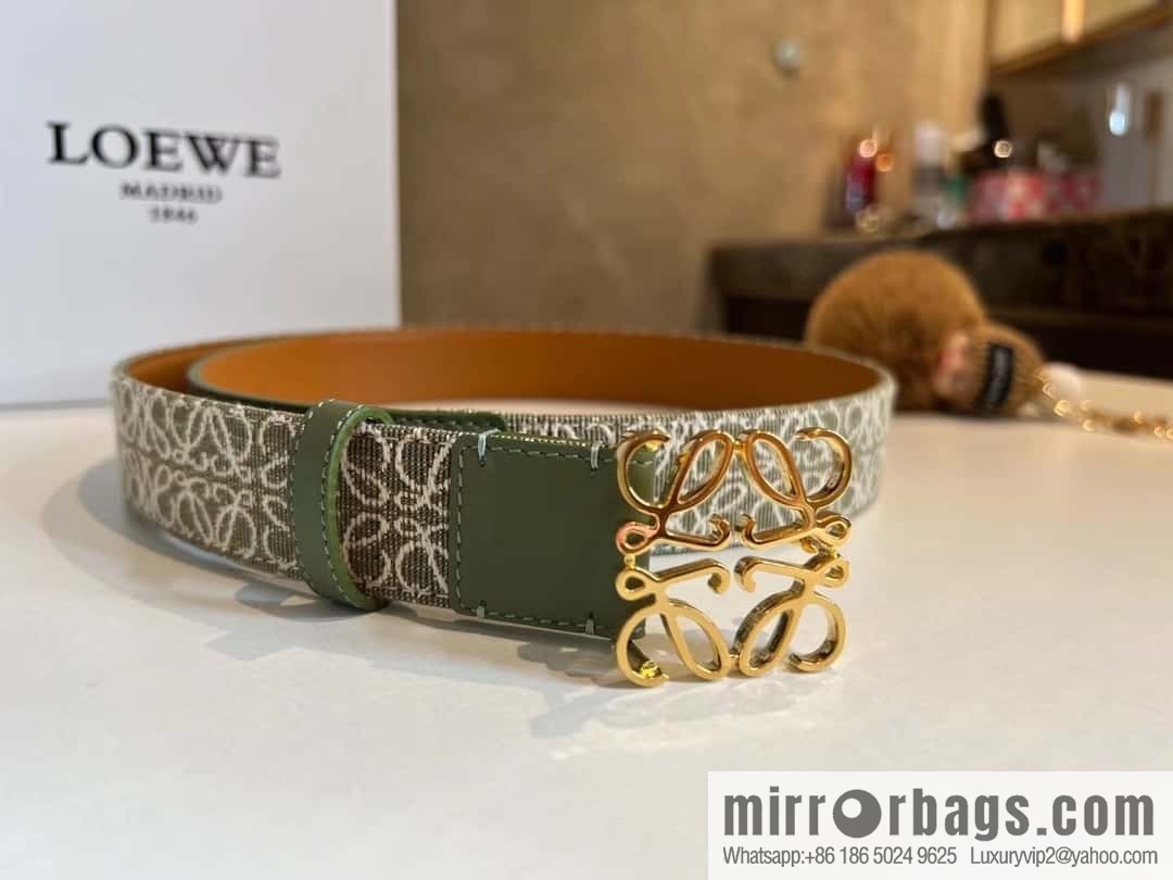 LOEWE new logo jacquard women's belt 3.0cm