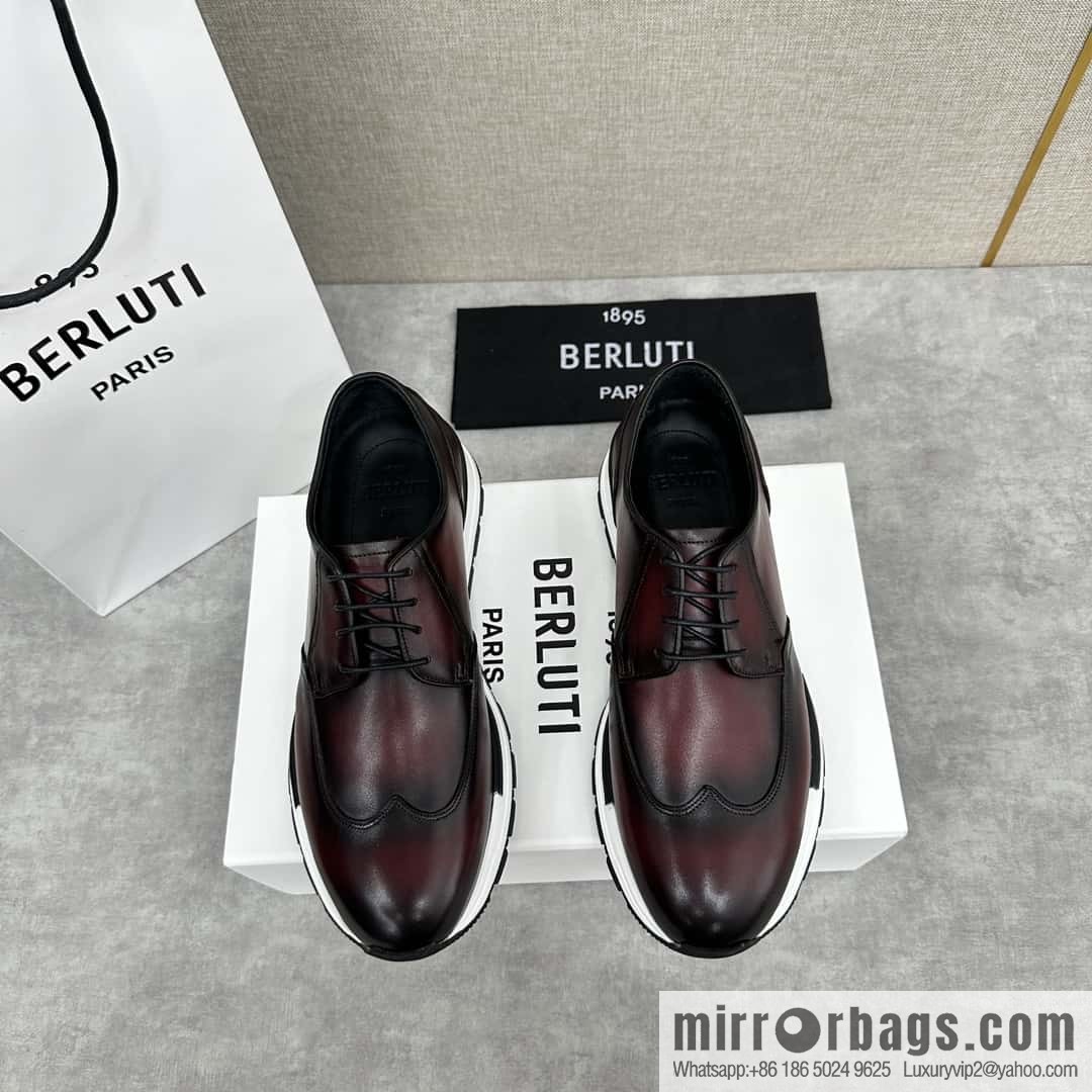 ๐๐Berlut Bruti, Upgraded 4th Generation Private Model Outsole Fast Track Leather Sneakers