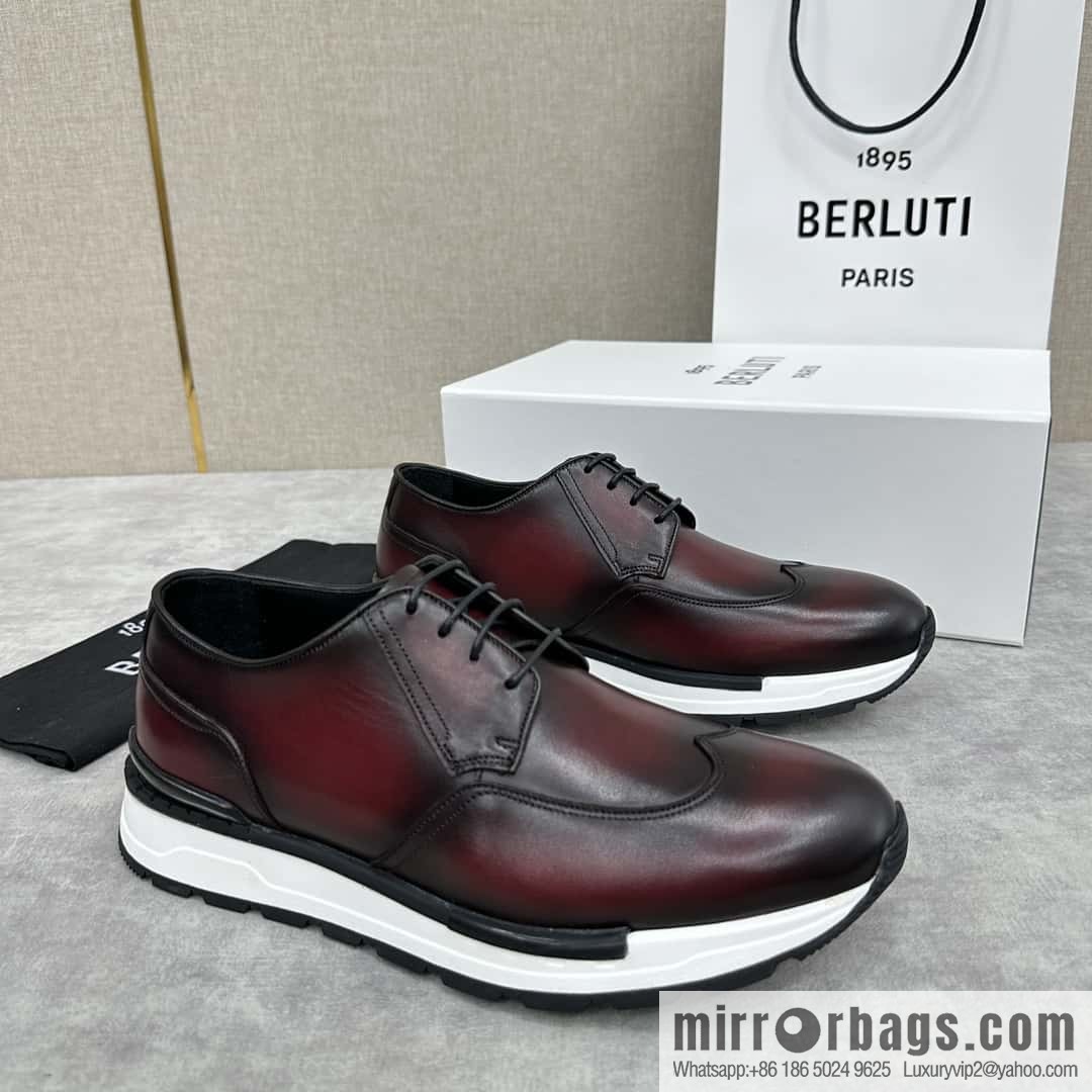 ๐๐Berlut Bruti, Upgraded 4th Generation Private Model Outsole Fast Track Leather Sneakers