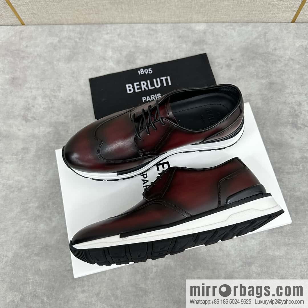 ๐๐Berlut Bruti, Upgraded 4th Generation Private Model Outsole Fast Track Leather Sneakers