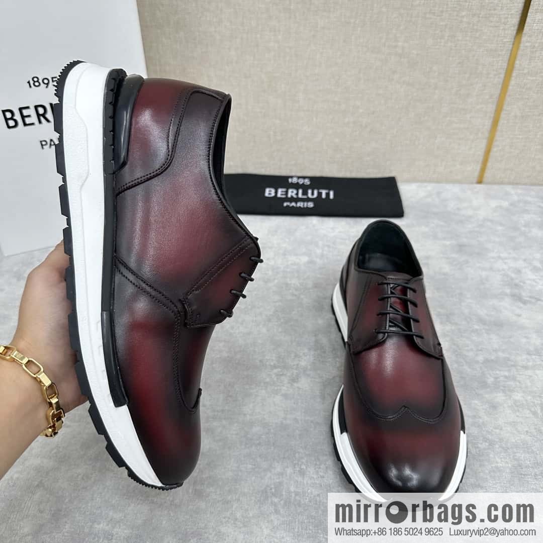 ๐๐Berlut Bruti, Upgraded 4th Generation Private Model Outsole Fast Track Leather Sneakers