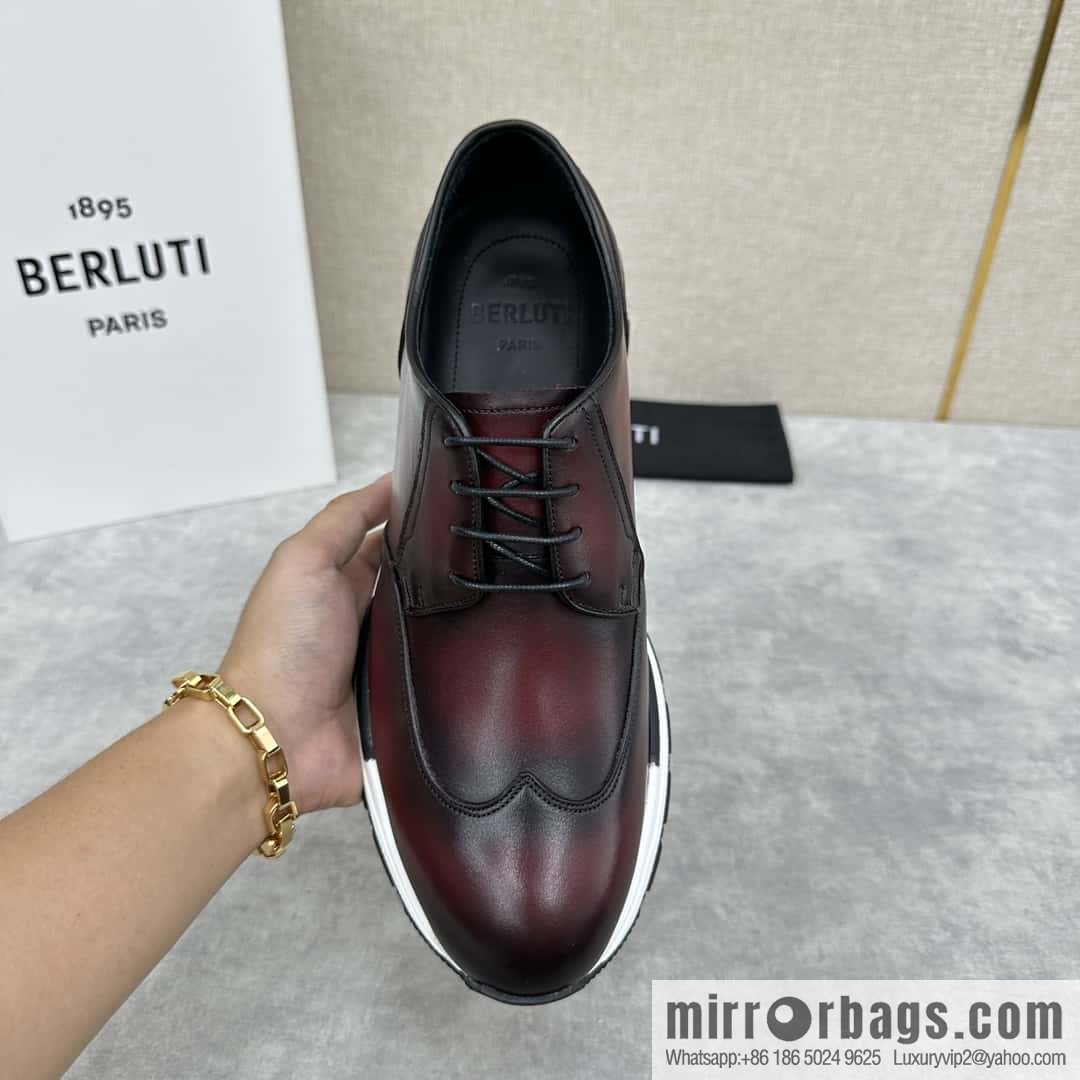 ๐๐Berlut Bruti, Upgraded 4th Generation Private Model Outsole Fast Track Leather Sneakers